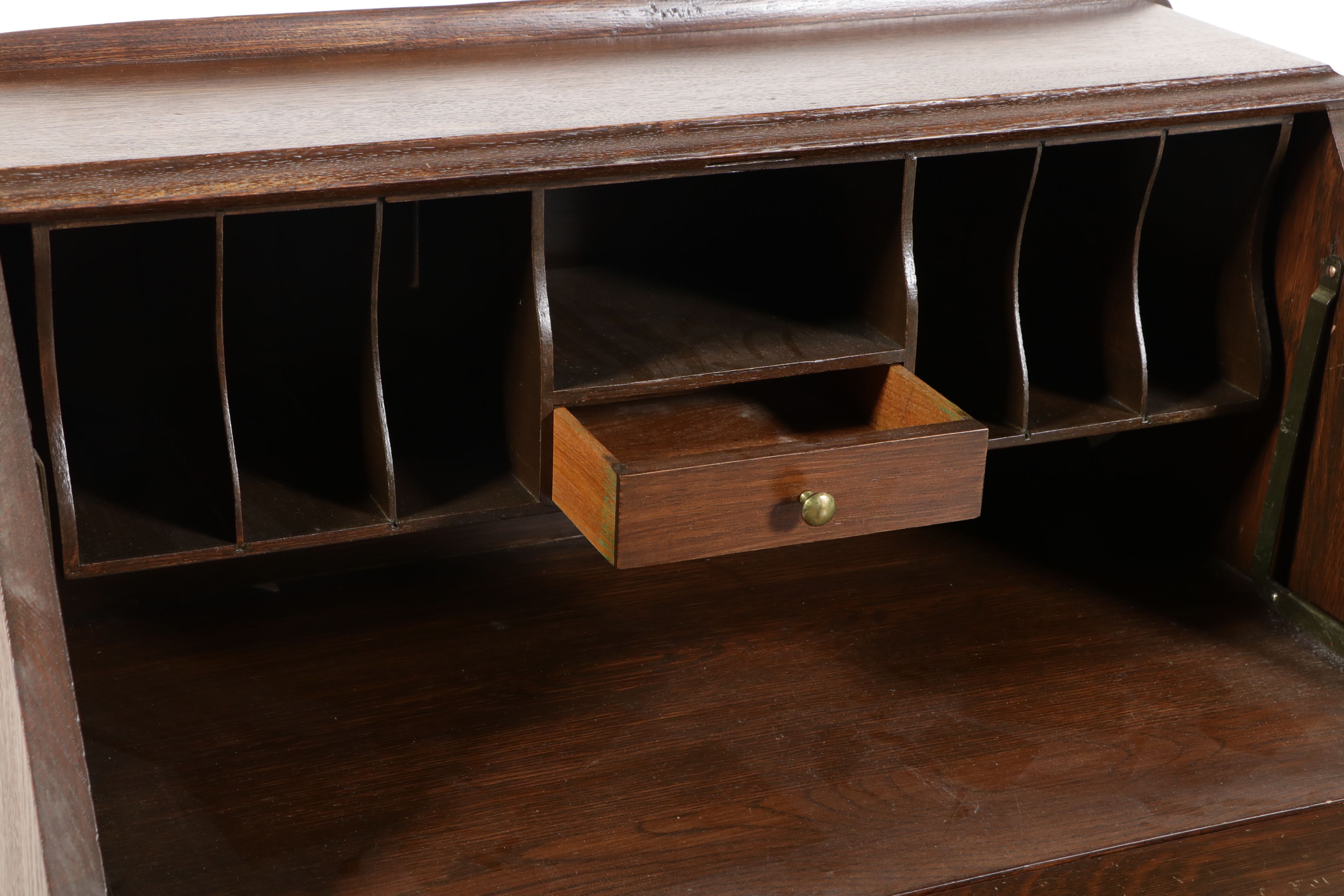 W.B. Moses & Sons Slant-Front Bureau Desk, Early 20th Century