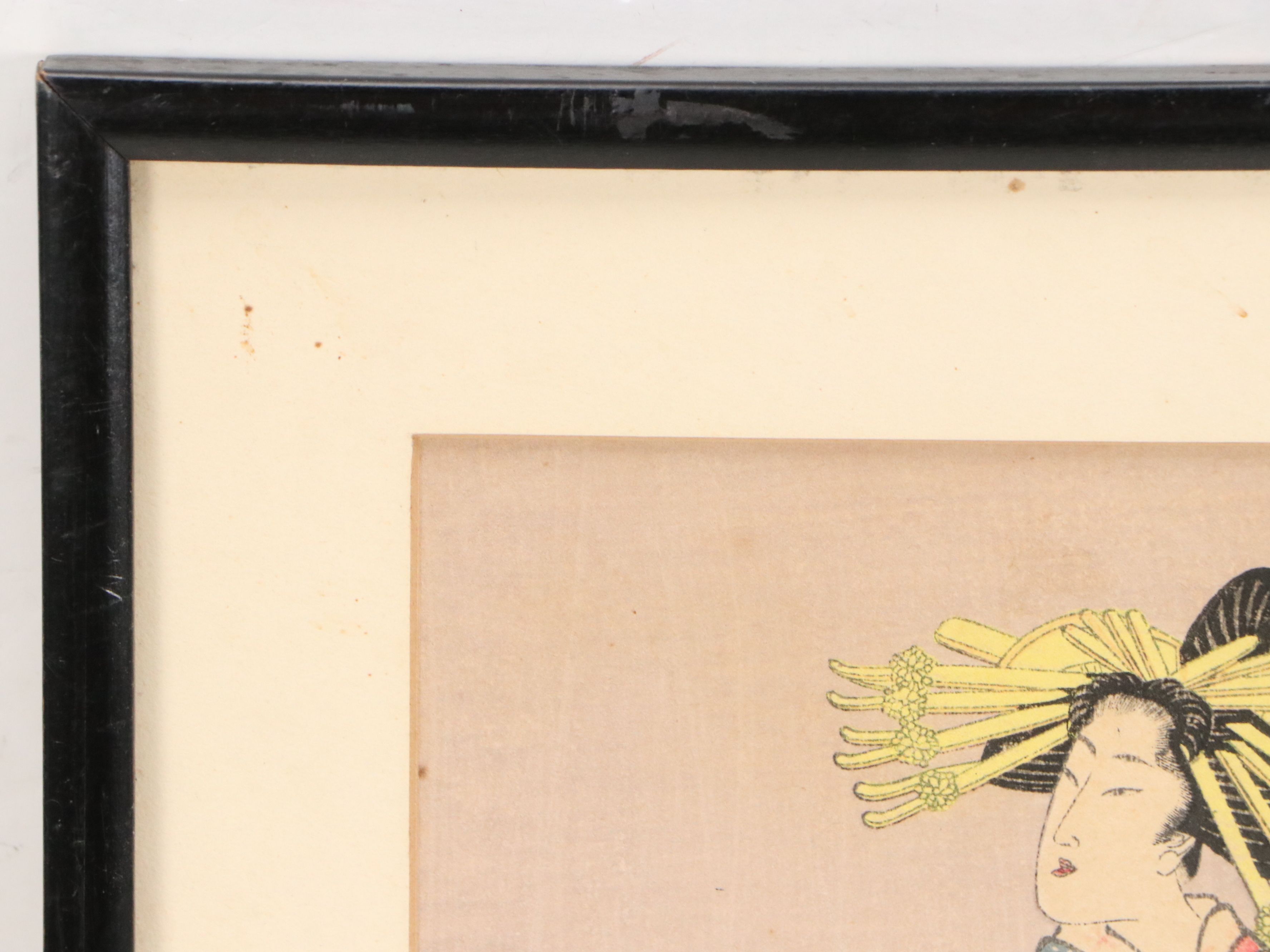 Japanese Woodblock of Courtesan After Natori Shunsen, Circa Early 20th Century