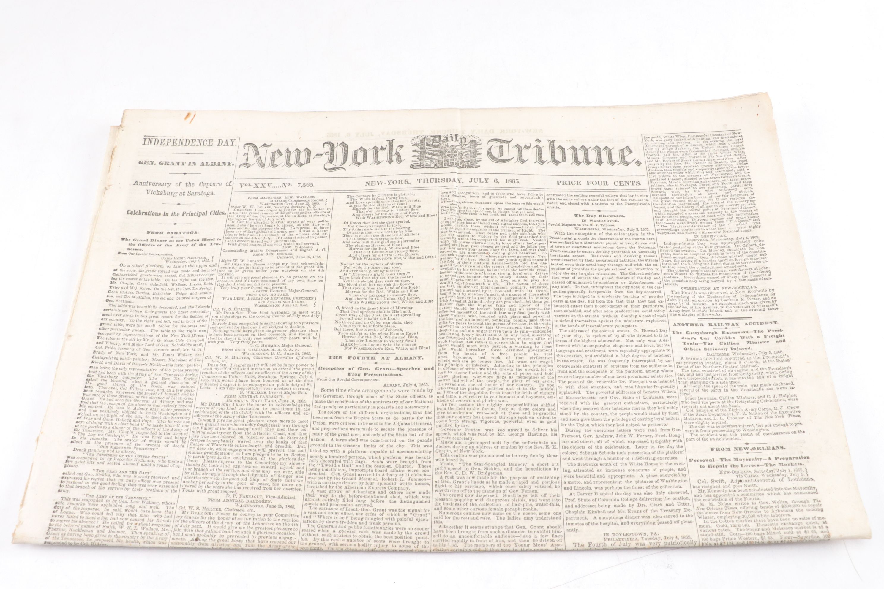 Collection of "New-York Tribune" Newspaper, Mid-19th Century