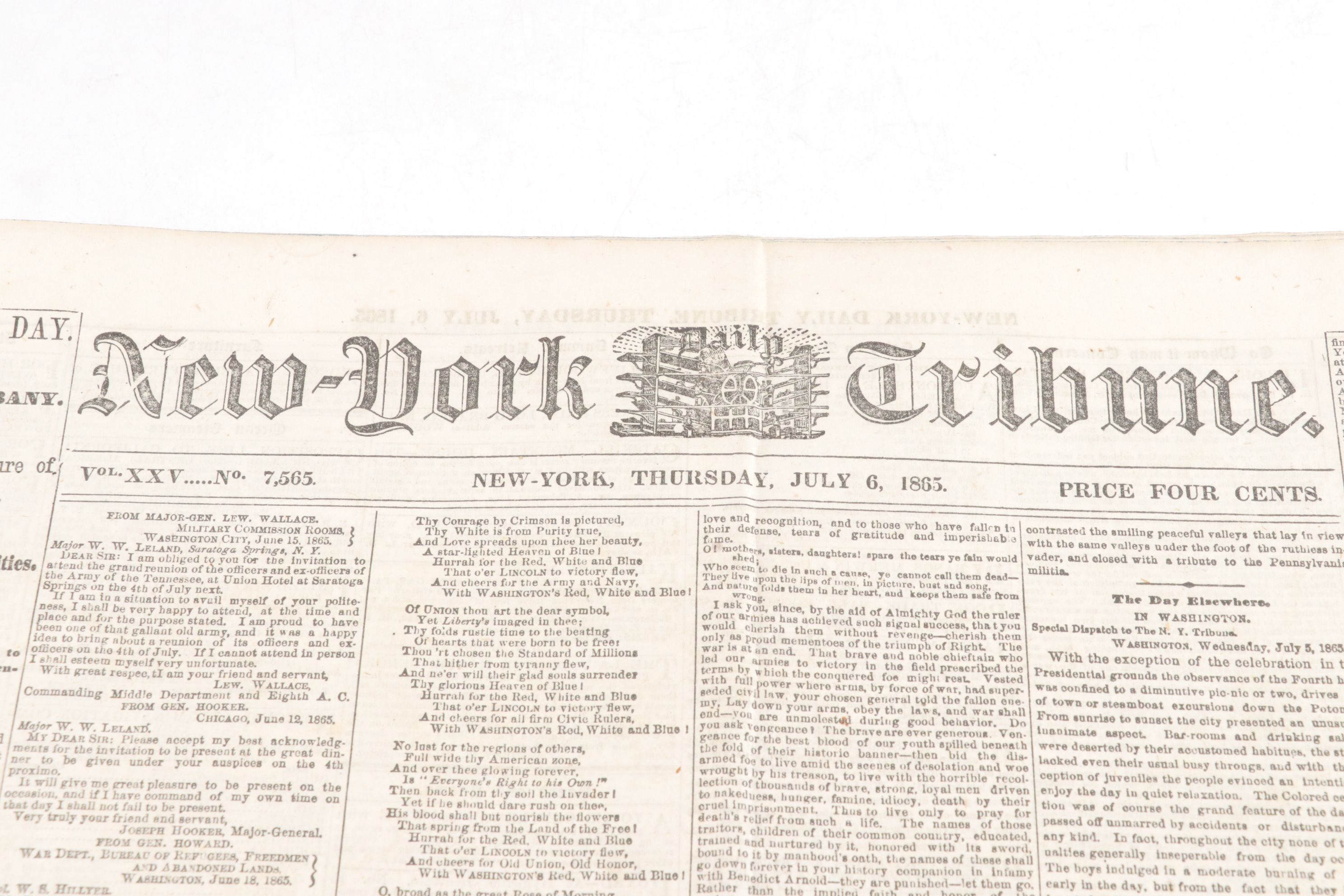 Collection of "New-York Tribune" Newspaper, Mid-19th Century