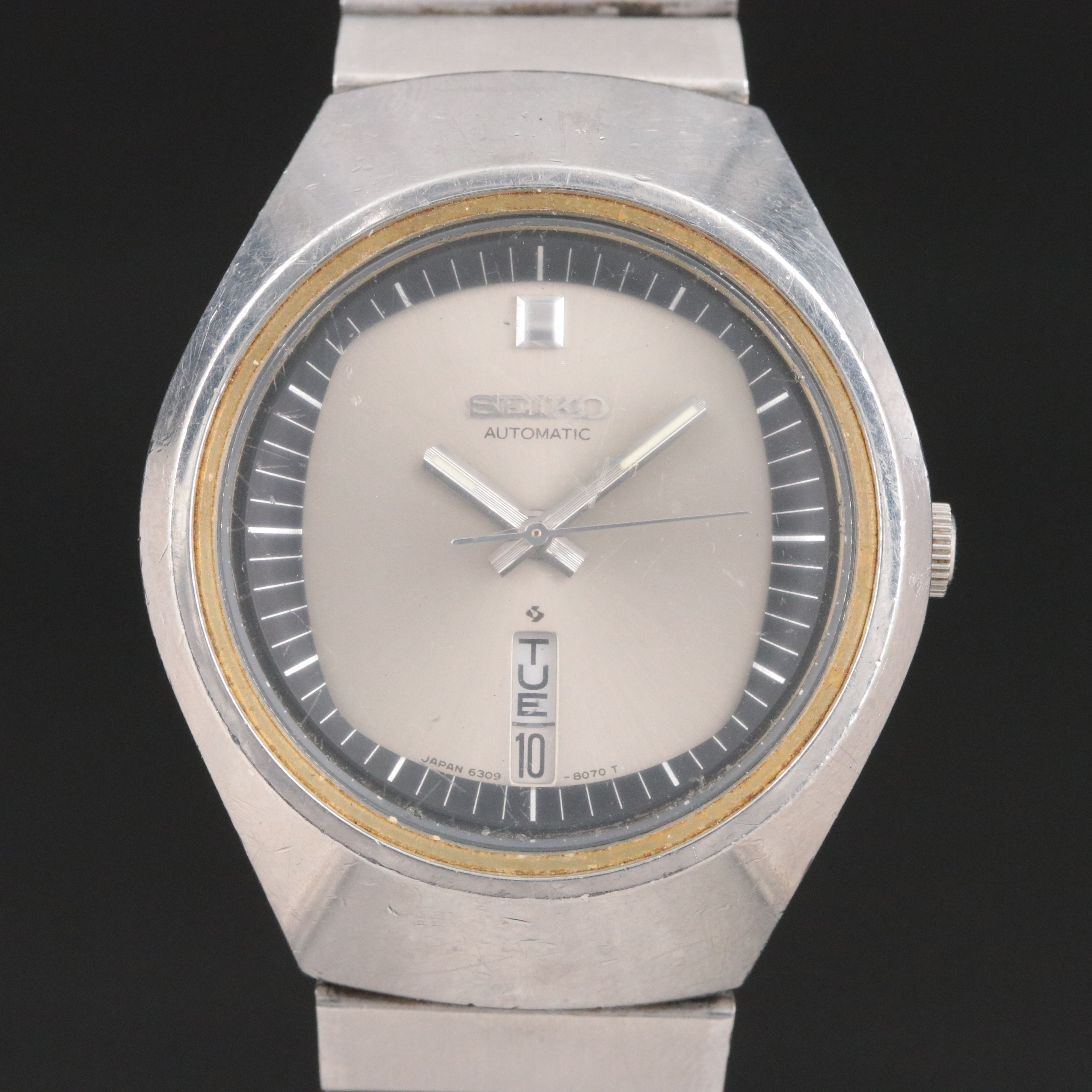 Vintage Seiko TV Style Dial Automatic Watch 6309-8079