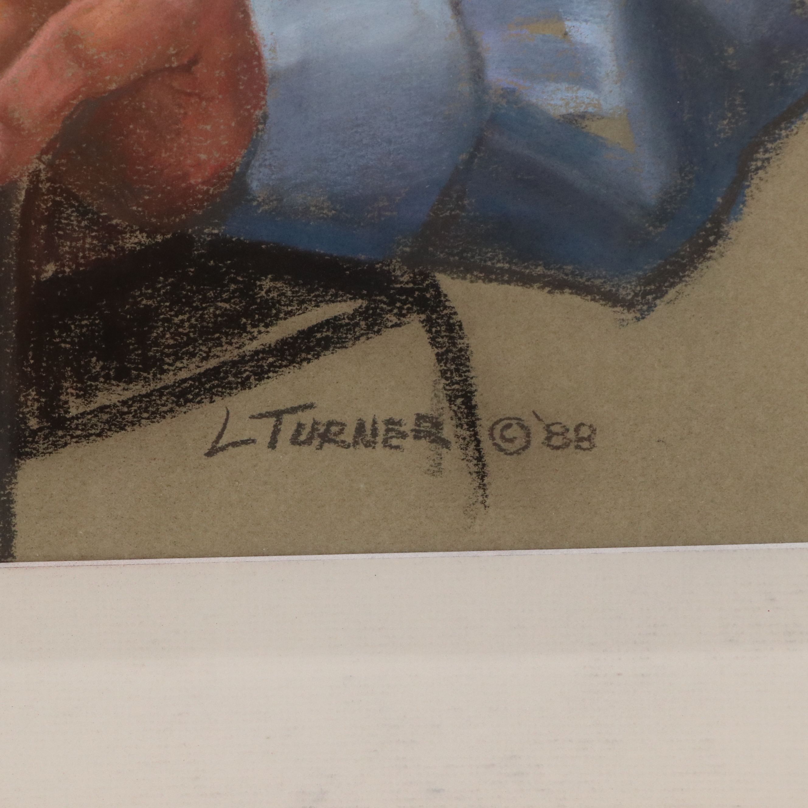 Leona M. Turner Pastel Drawing "Mountain Man"