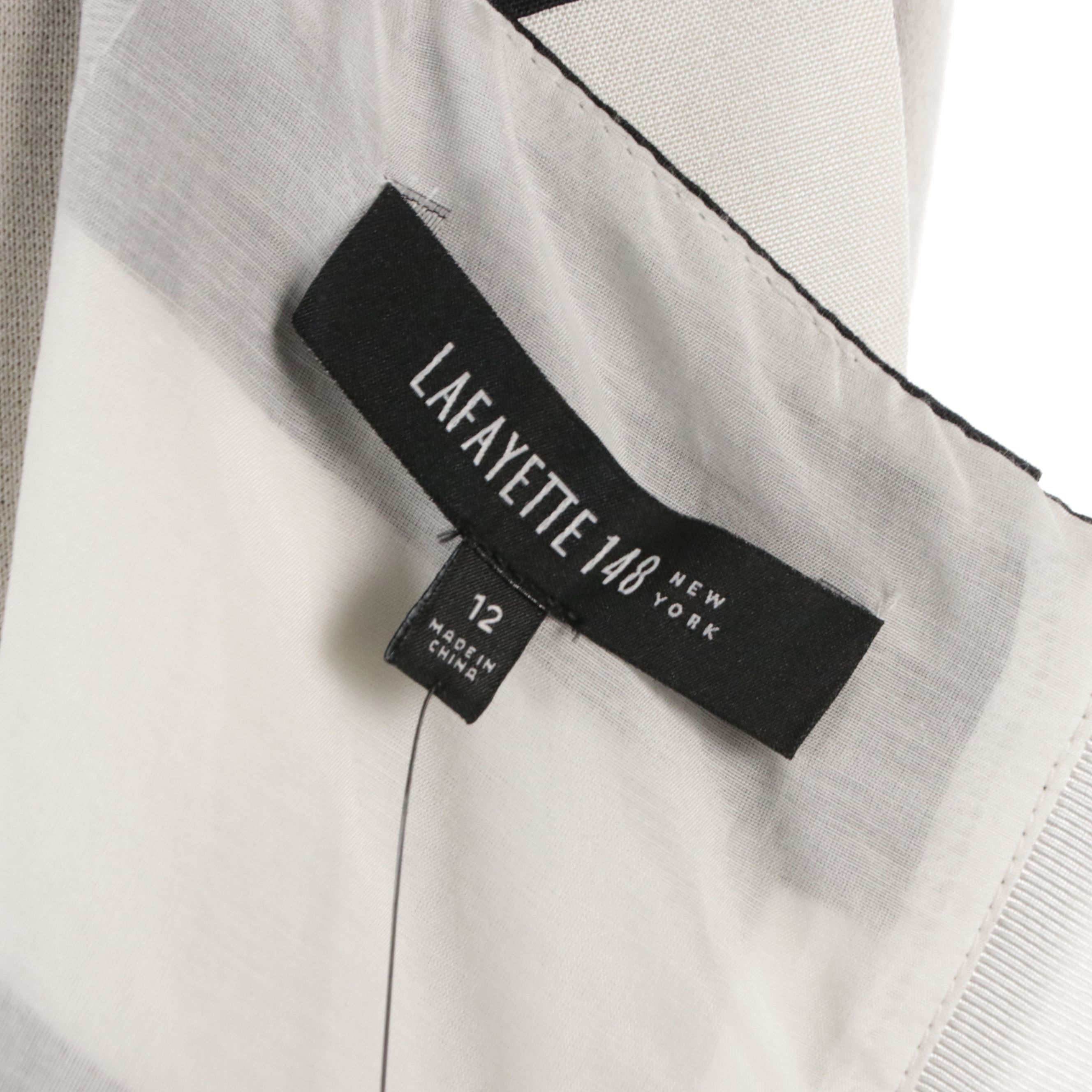 Lafayette 148 New York Striped Silk Sleeveless Dress and Black Dress with Tags