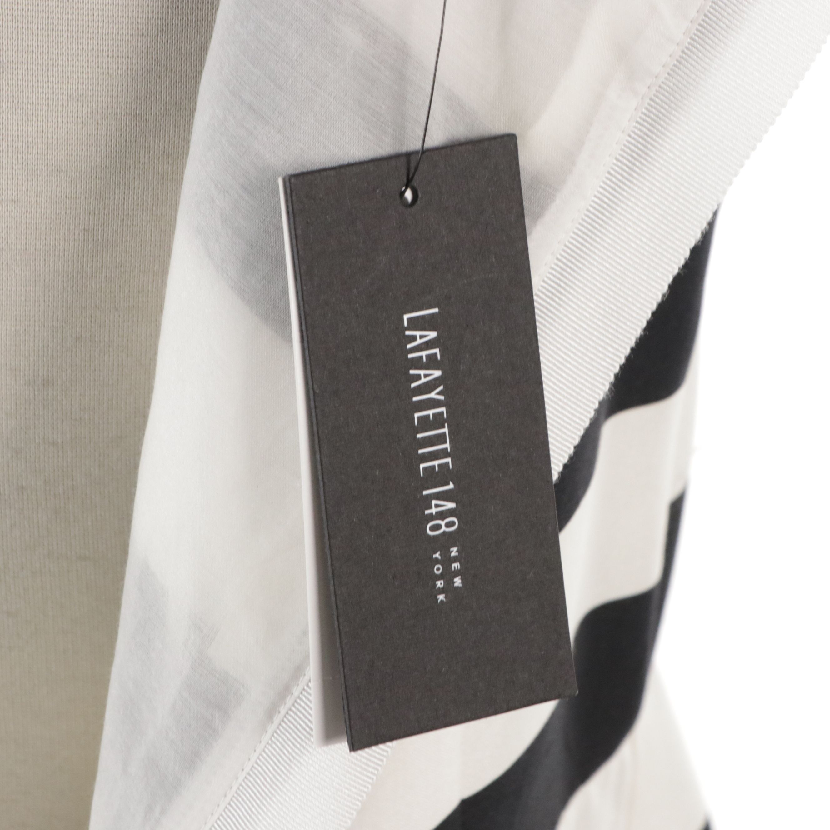 Lafayette 148 New York Striped Silk Sleeveless Dress and Black Dress with Tags