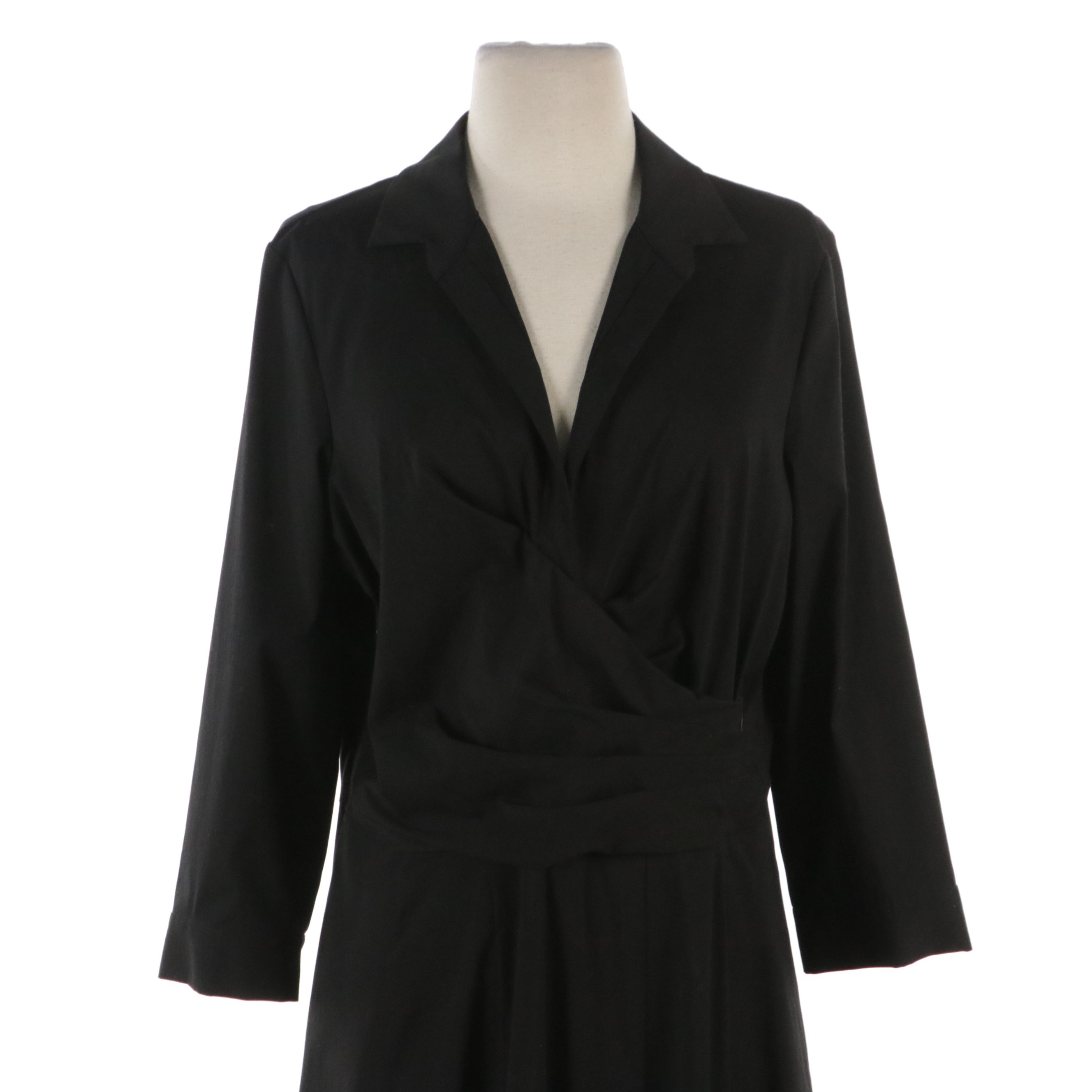 Lafayette 148 New York Striped Silk Sleeveless Dress and Black Dress with Tags