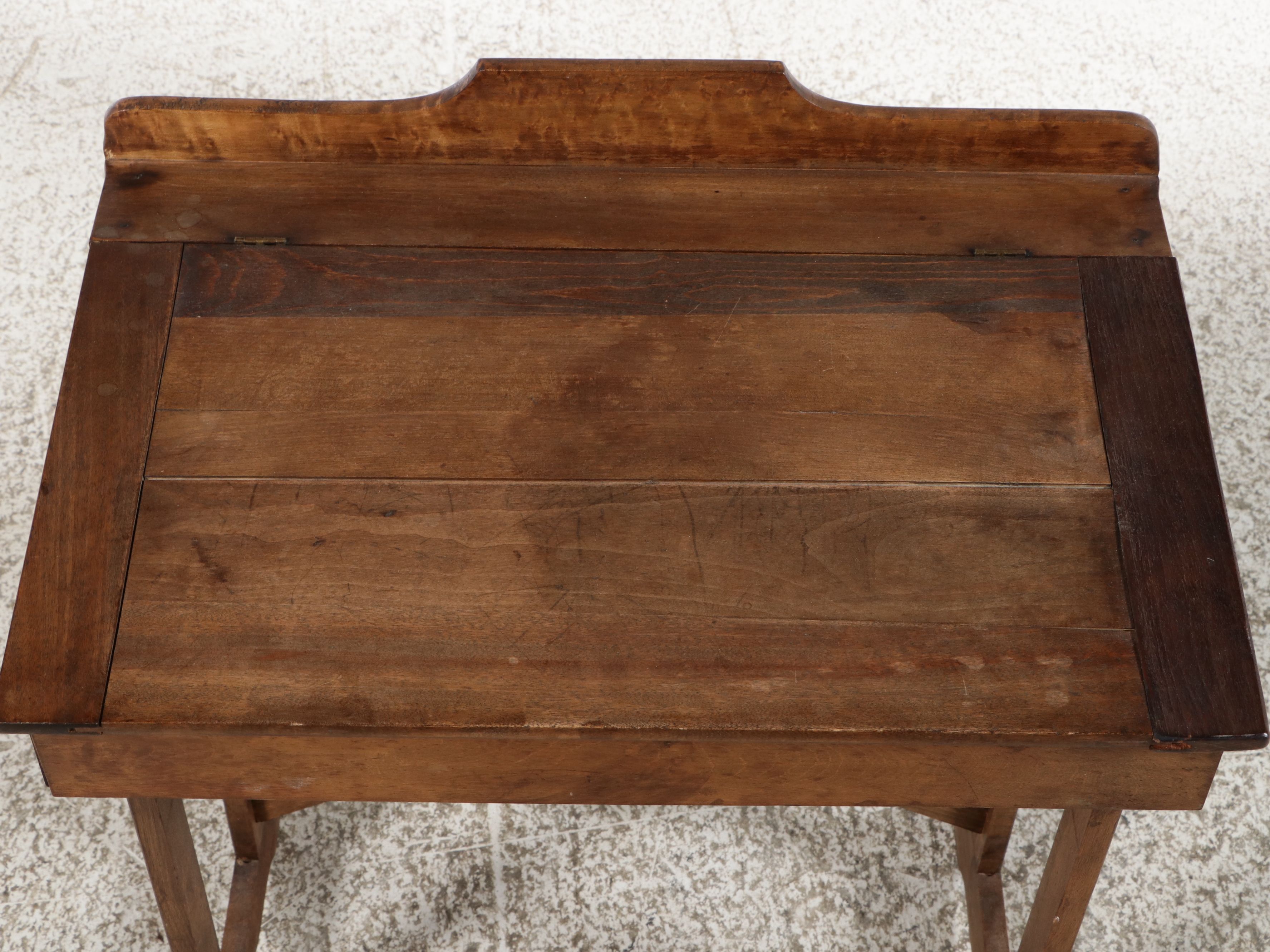 American Victorian Style Child's Slant-Front Desk and Rocking Chair