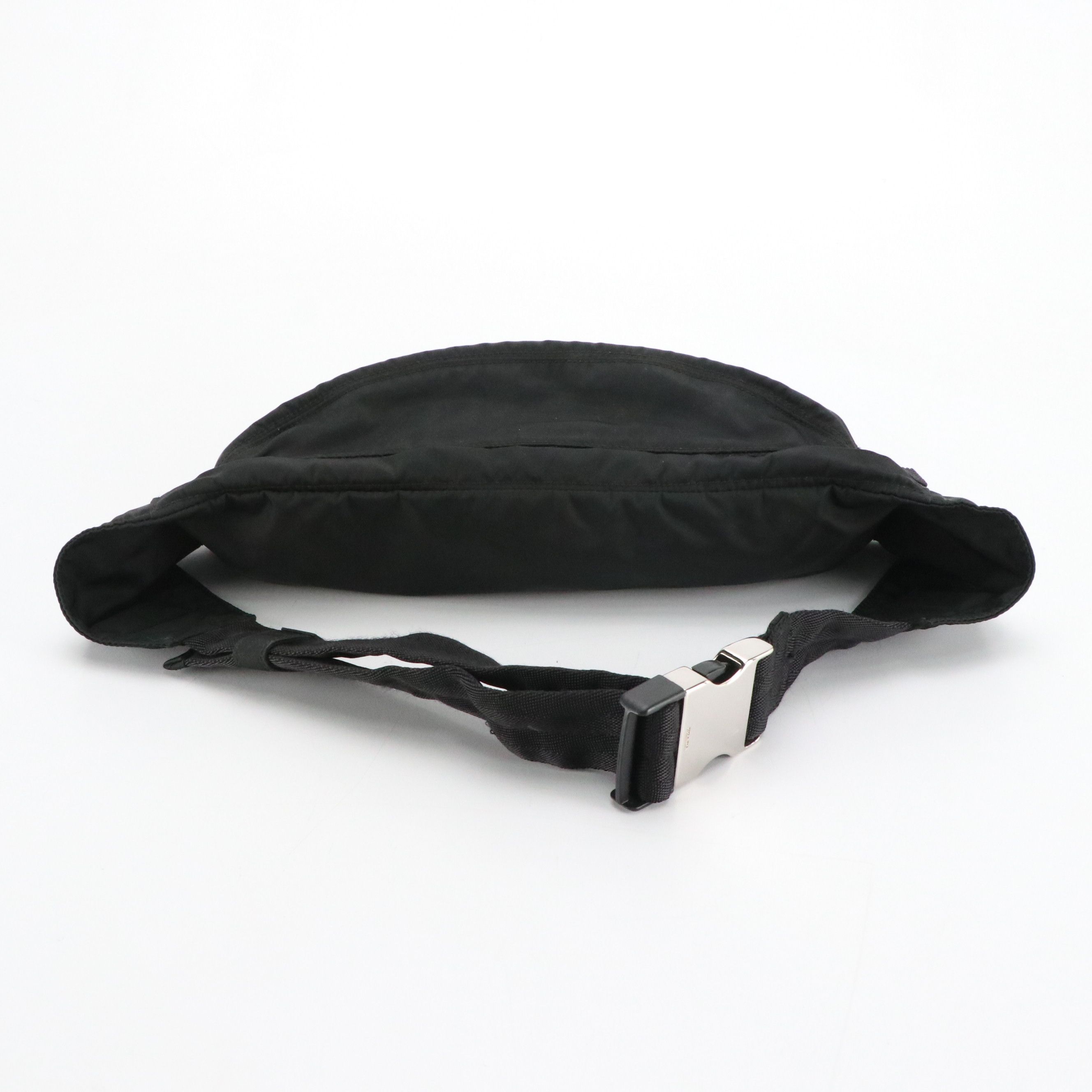 Prada Double Pocket Waist/Belt Bag in Black Tessuto Nylon