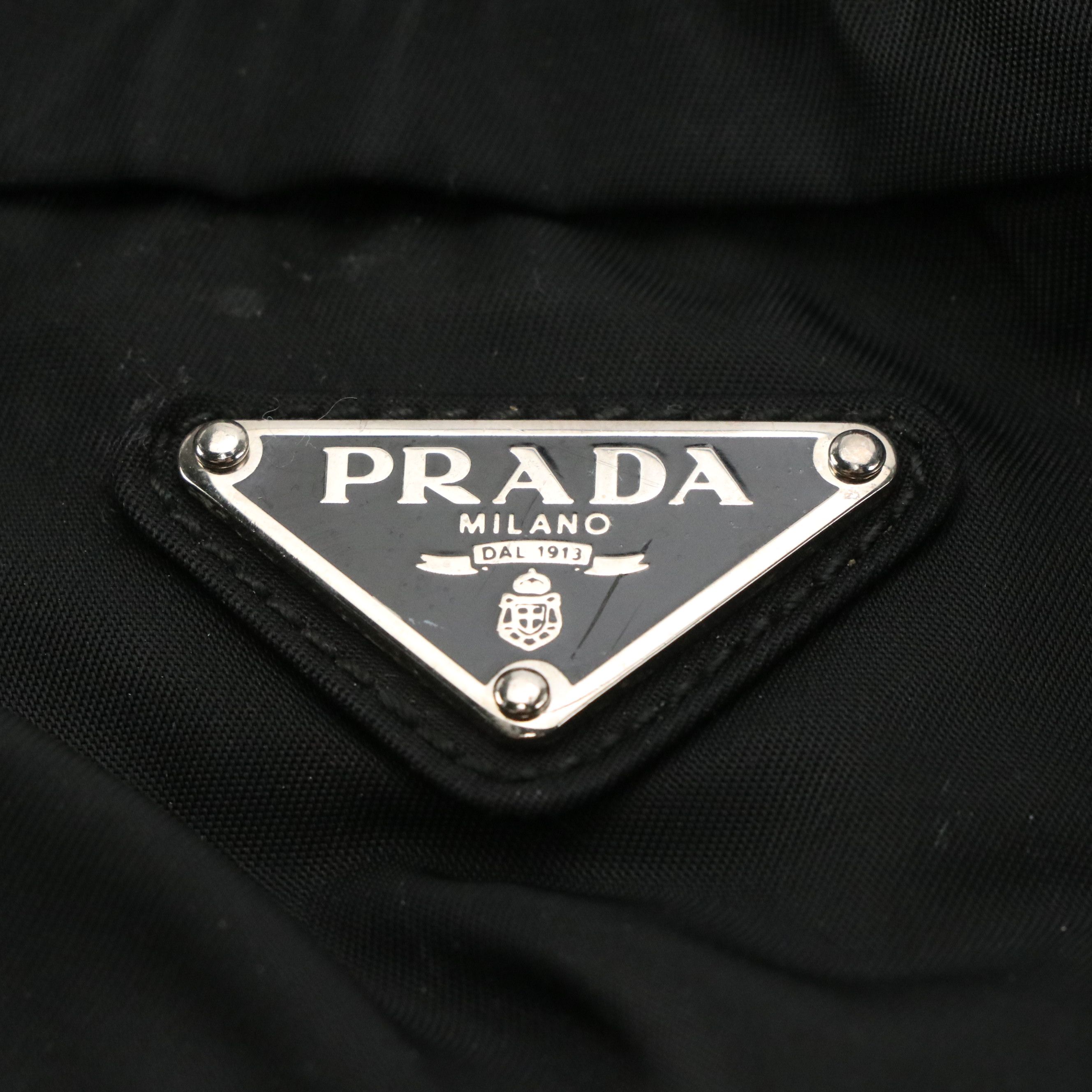 Prada Double Pocket Waist/Belt Bag in Black Tessuto Nylon