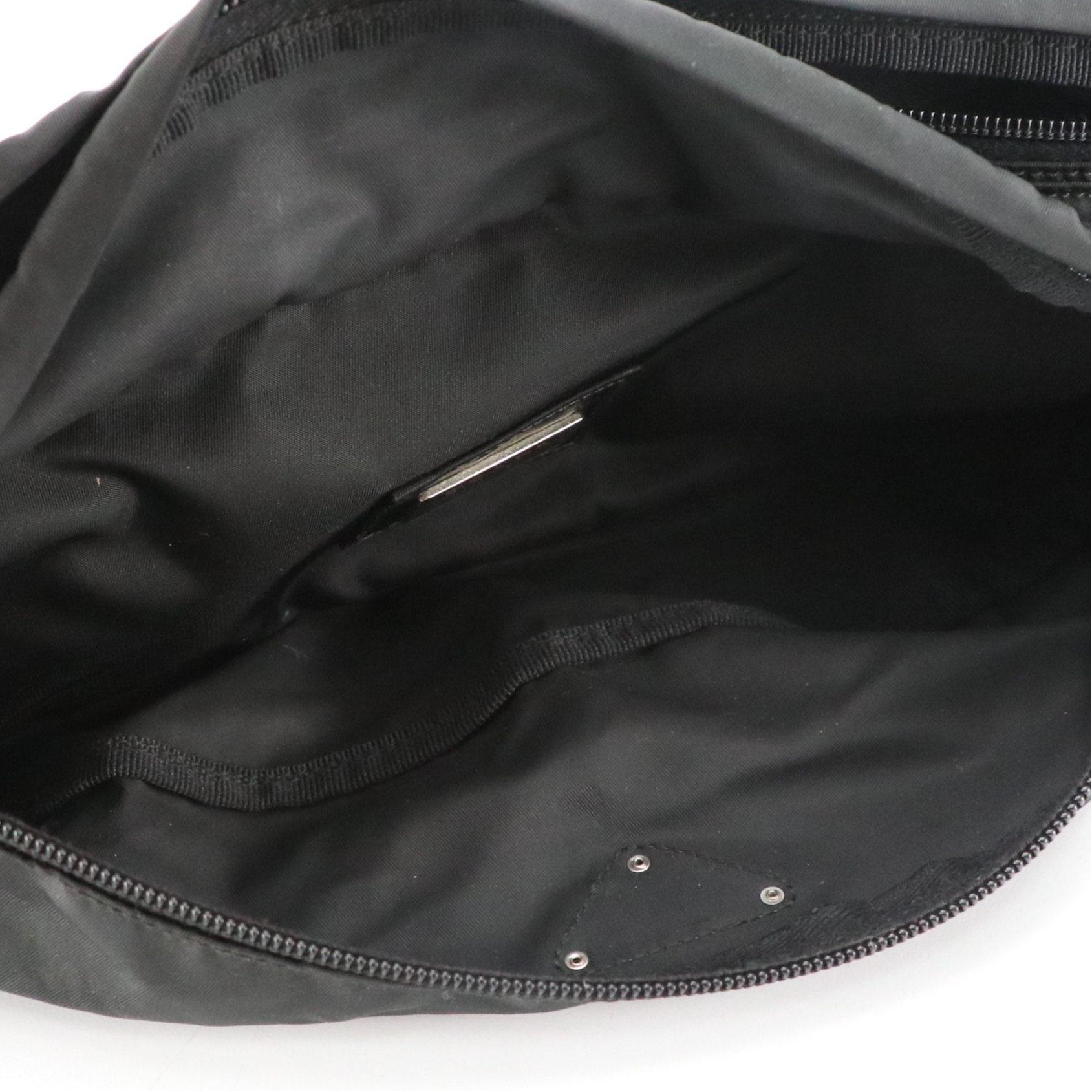 Prada Double Pocket Waist/Belt Bag in Black Tessuto Nylon