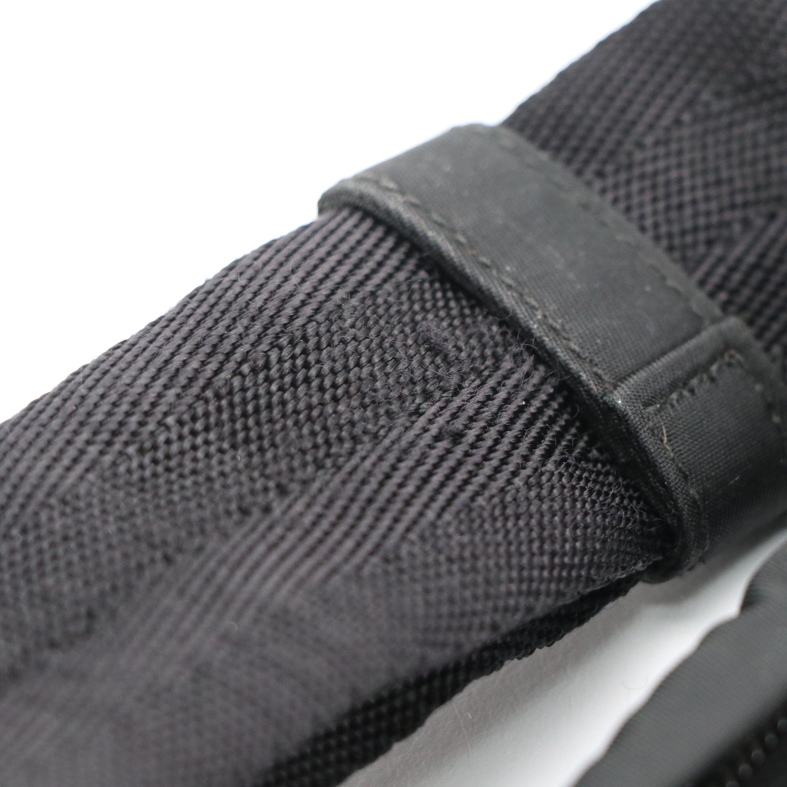 Prada Double Pocket Waist/Belt Bag in Black Tessuto Nylon