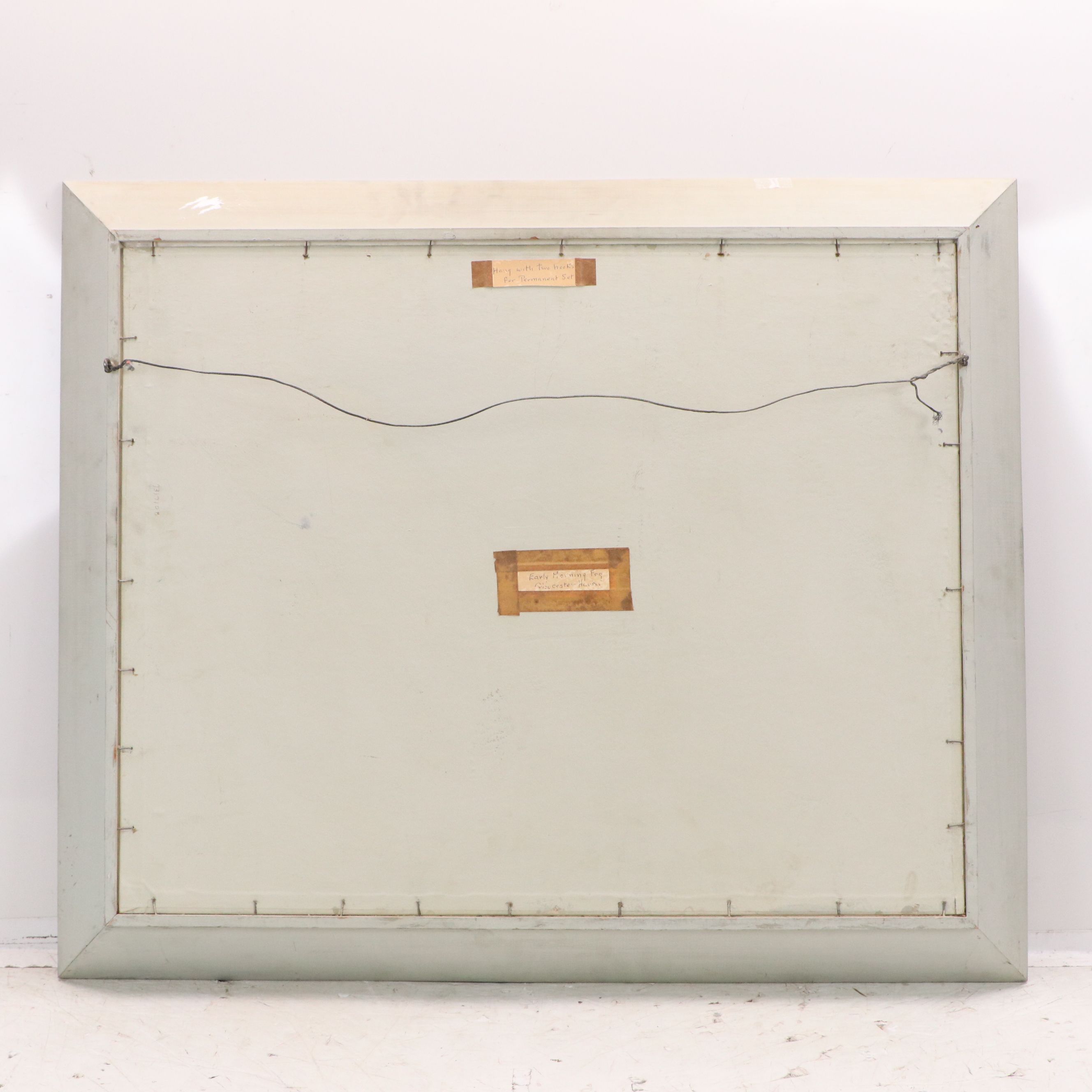 William Alan Couper Oil Painting "Early Morning Fog, Gloucester Harbor"