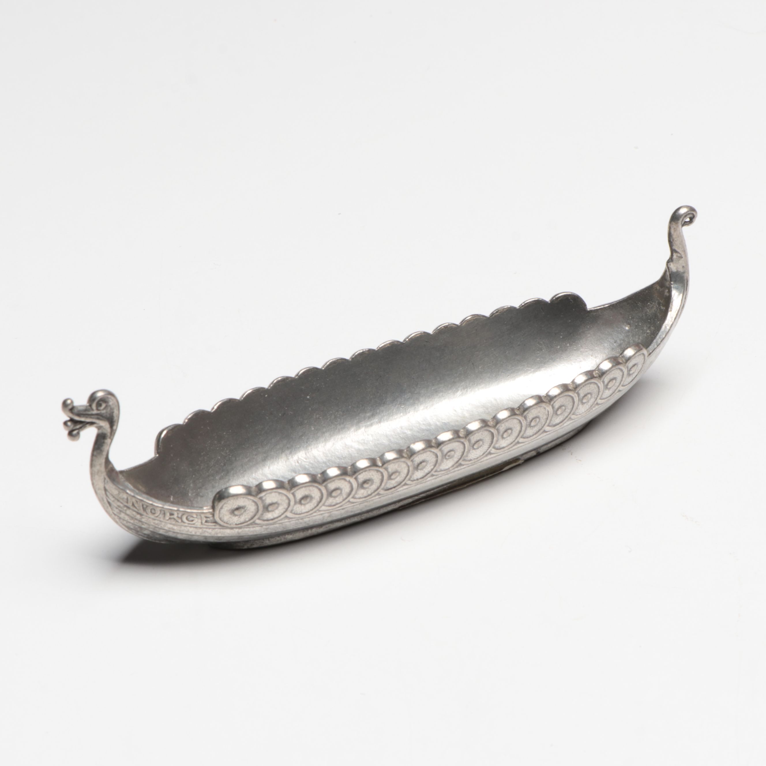 Handcrafted Wood Schooner Sailboat and Metal Viking Boats