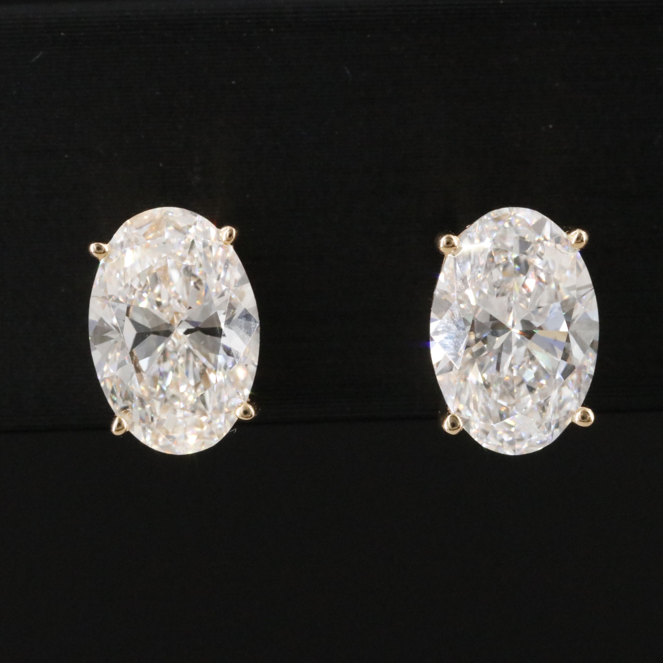 18K 3.06 CTW Lab Grown Diamond Stud Earrings with IGI Reports