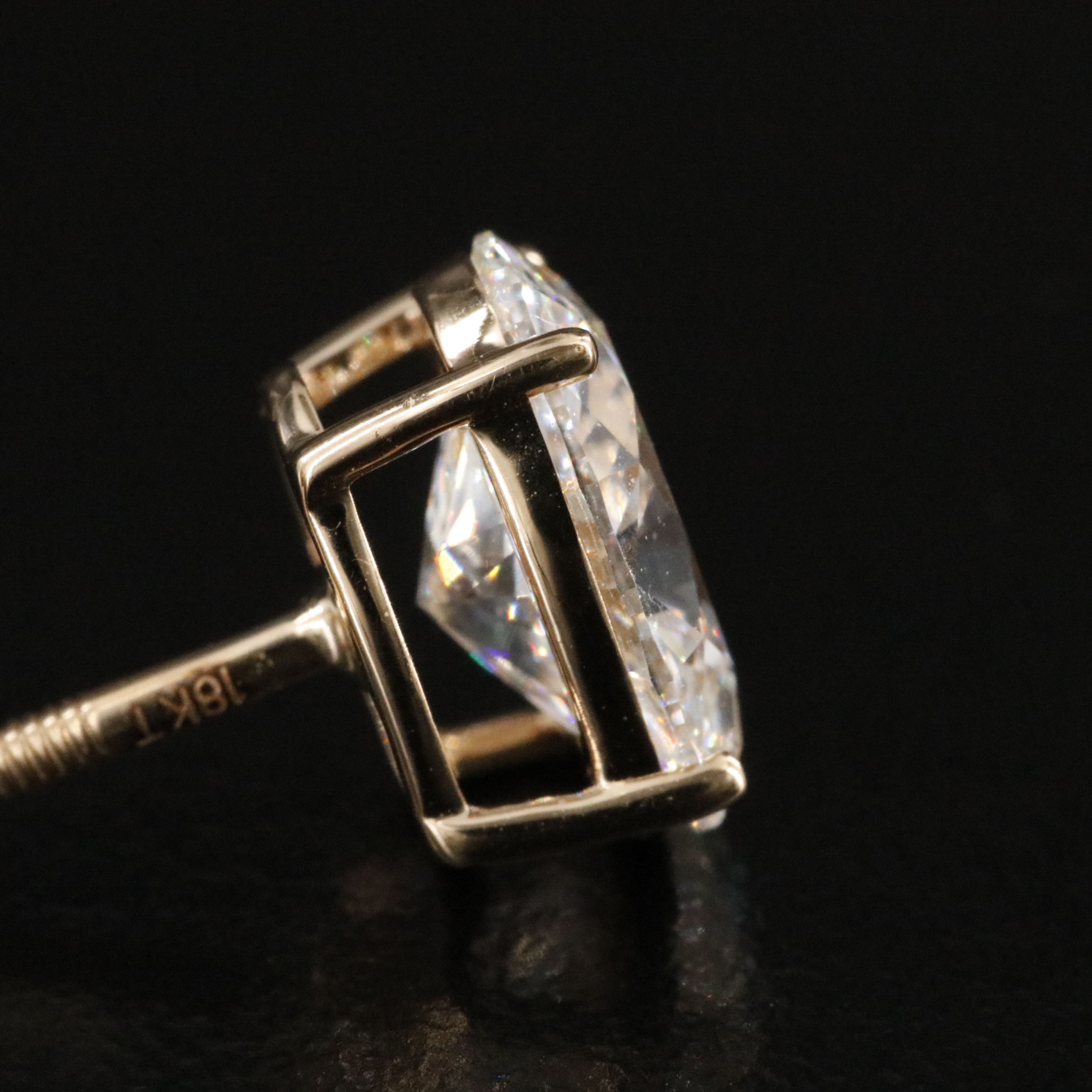 18K 3.06 CTW Lab Grown Diamond Stud Earrings with IGI Reports