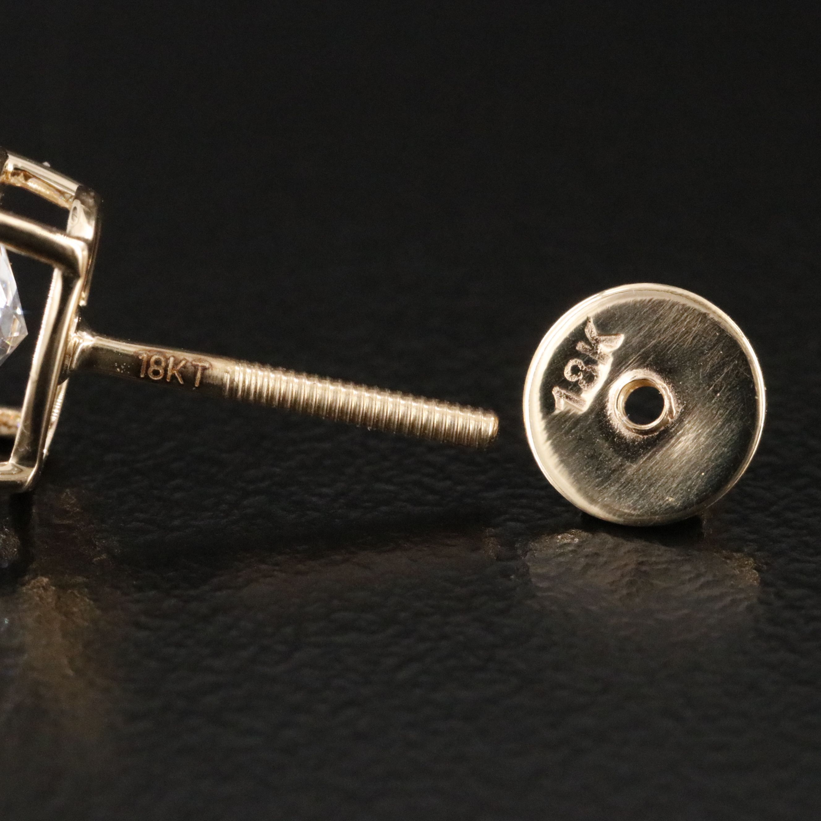 18K 3.06 CTW Lab Grown Diamond Stud Earrings with IGI Reports