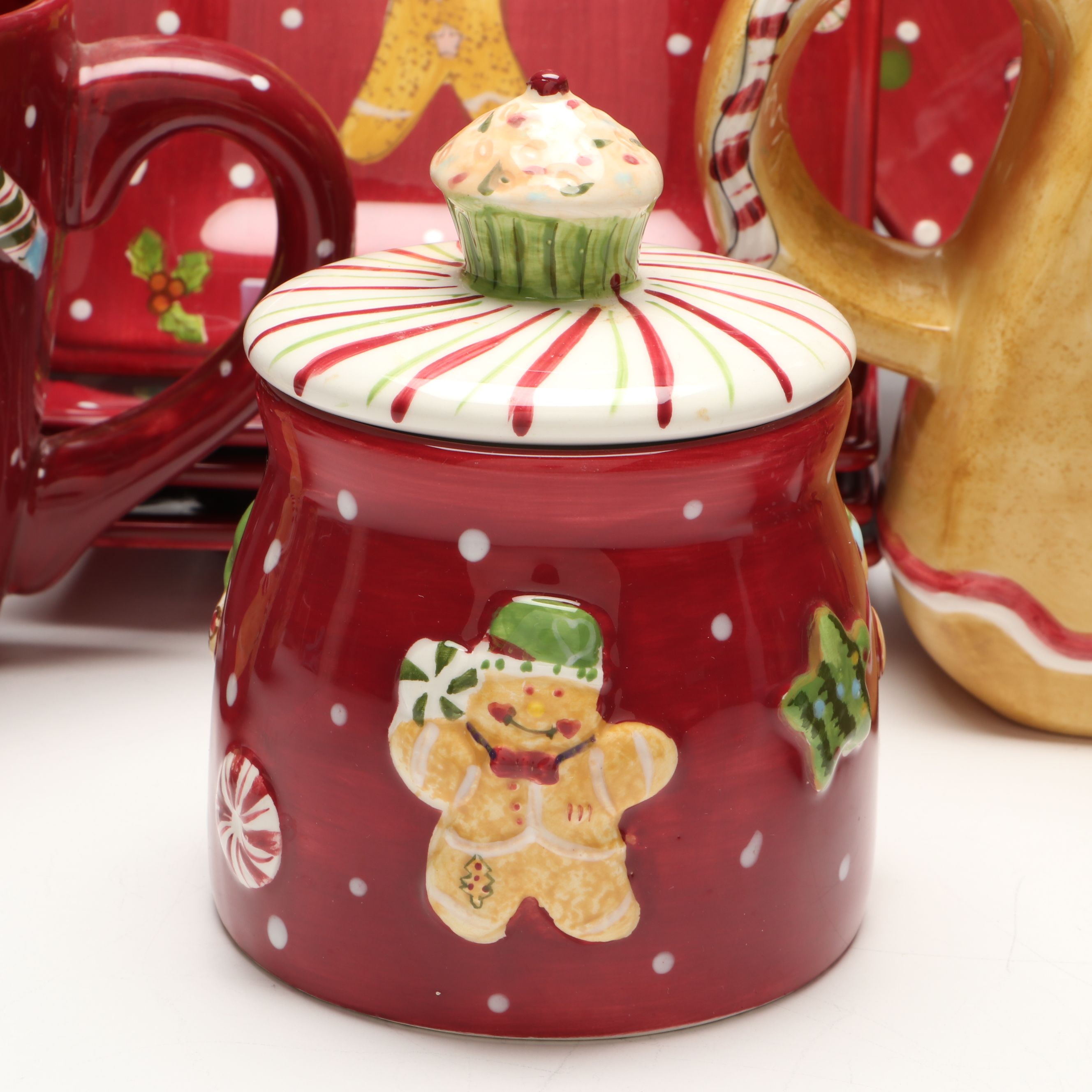 Laurie Gates "Christmas Treats" Punch Bowl with More Kitchenware and Décor