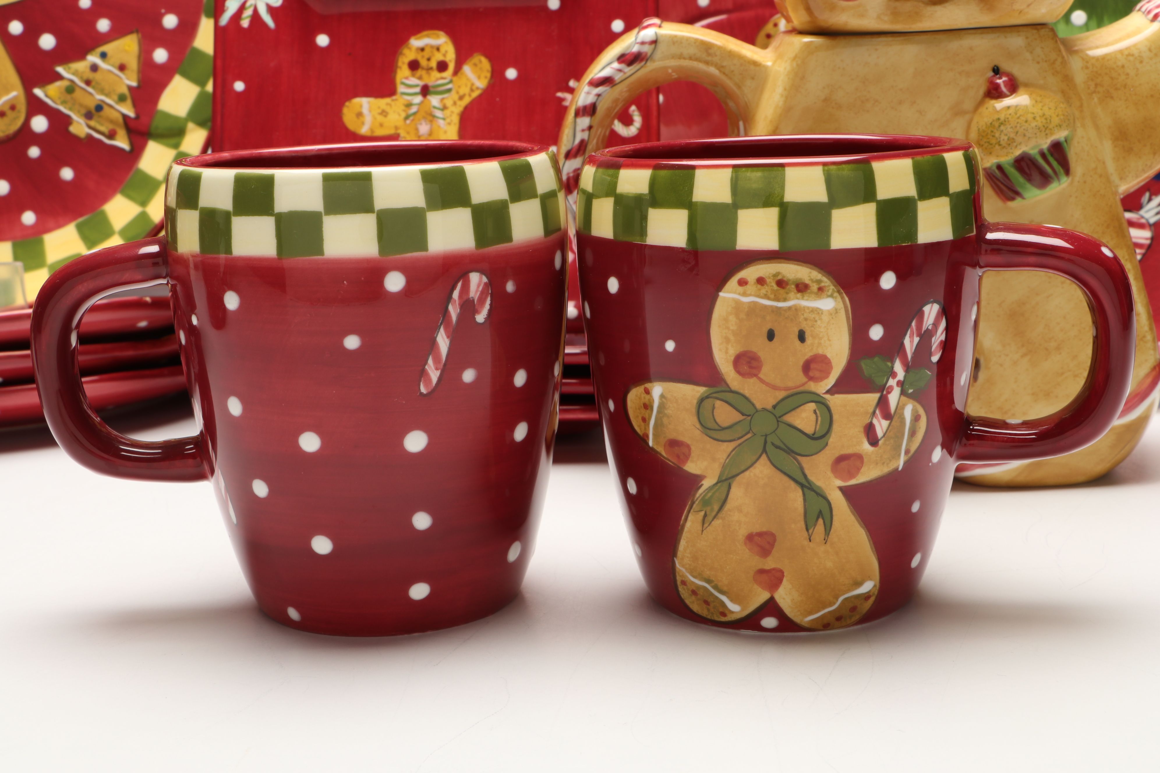 Laurie Gates "Christmas Treats" Punch Bowl with More Kitchenware and Décor