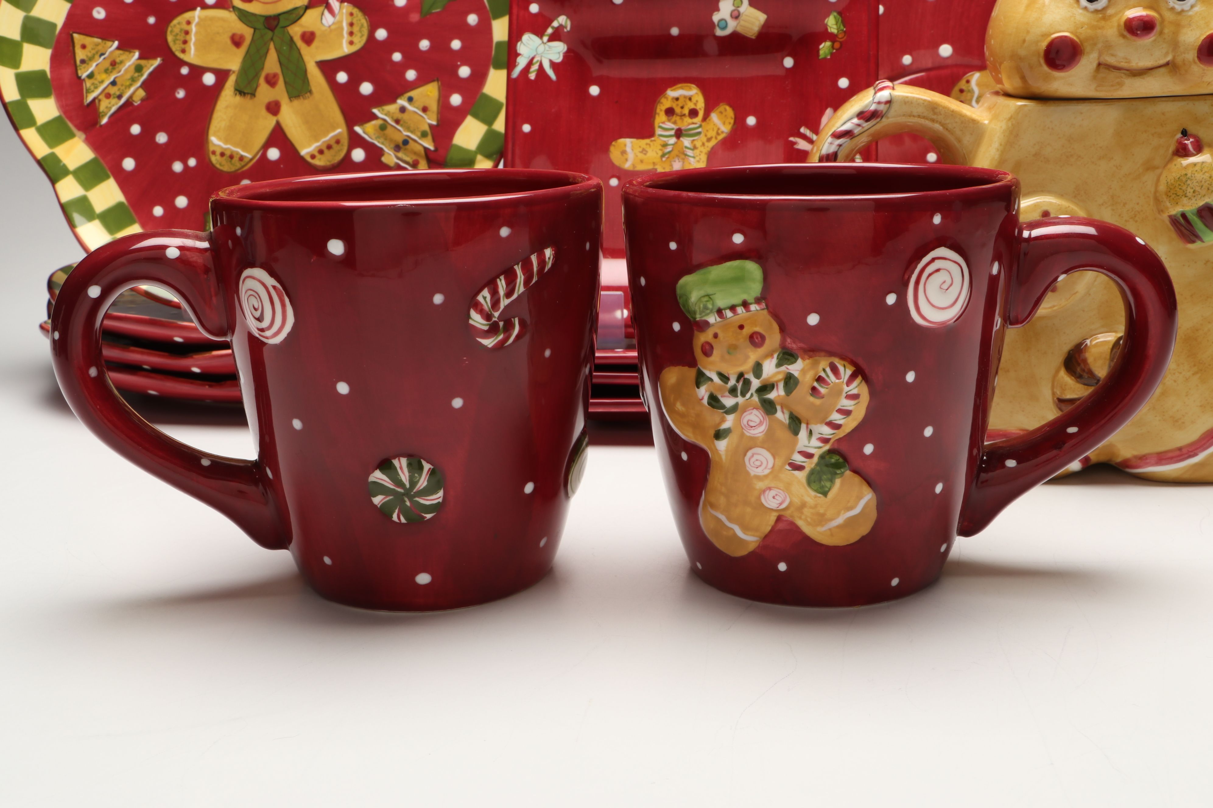 Laurie Gates "Christmas Treats" Punch Bowl with More Kitchenware and Décor