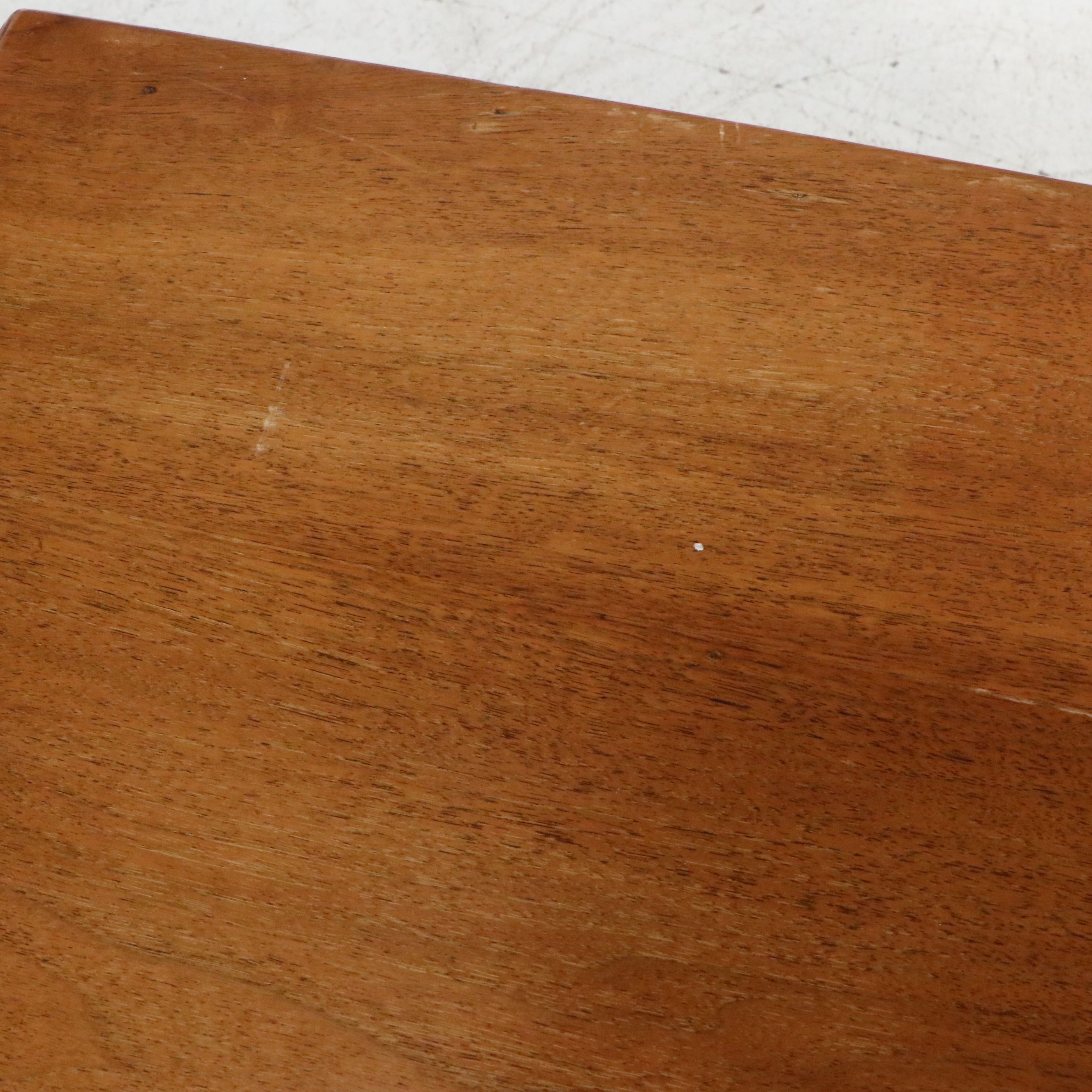 Victorian Mahogany Two-Drawer Library Table with Ring-Turned Legs