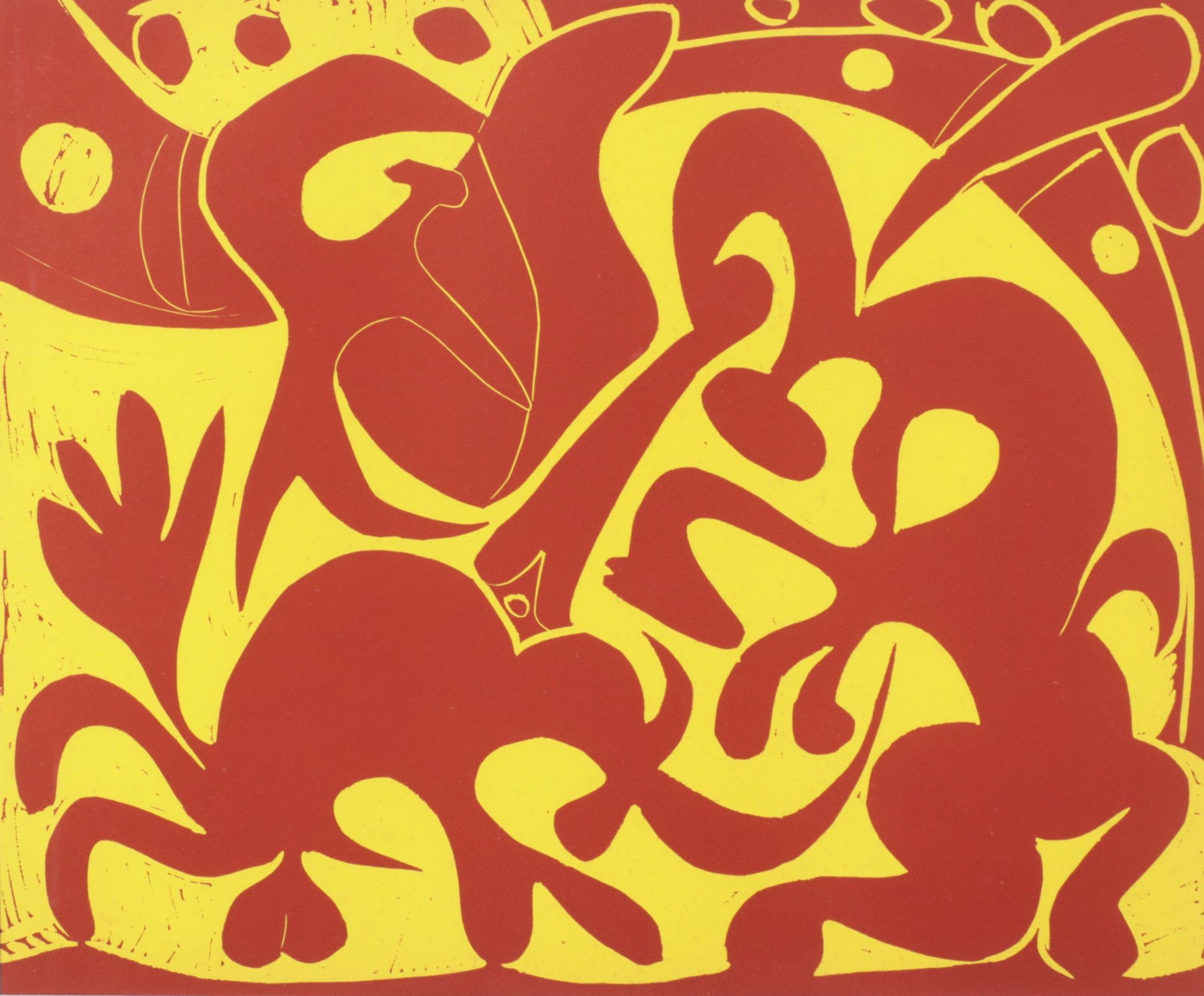 Pablo Picasso Linocut "Picador Goading Bull With Matador," 1962, First Edition