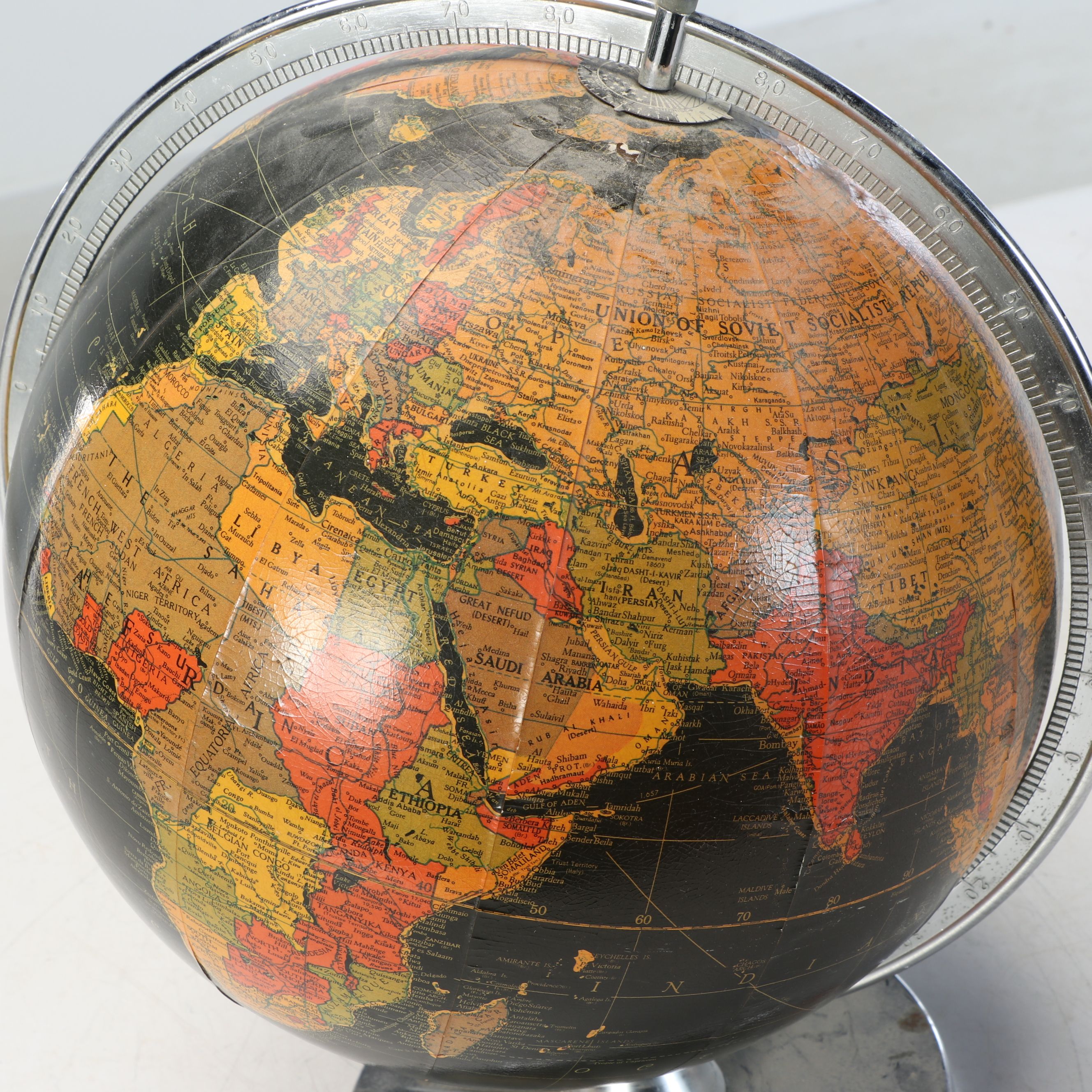 Replogle 12 Inch Starlight Vintage Globe, Mid-20th Century