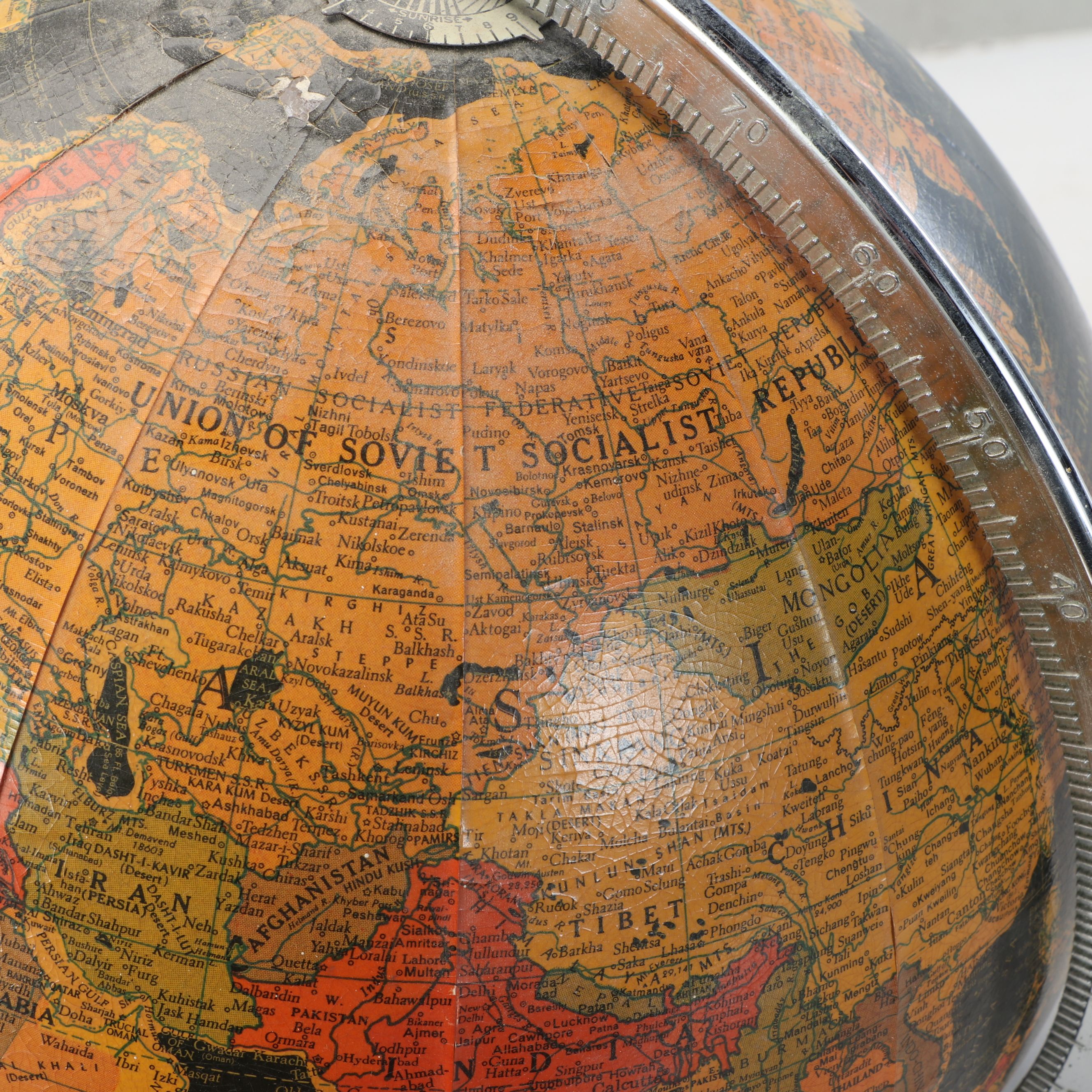 Replogle 12 Inch Starlight Vintage Globe, Mid-20th Century