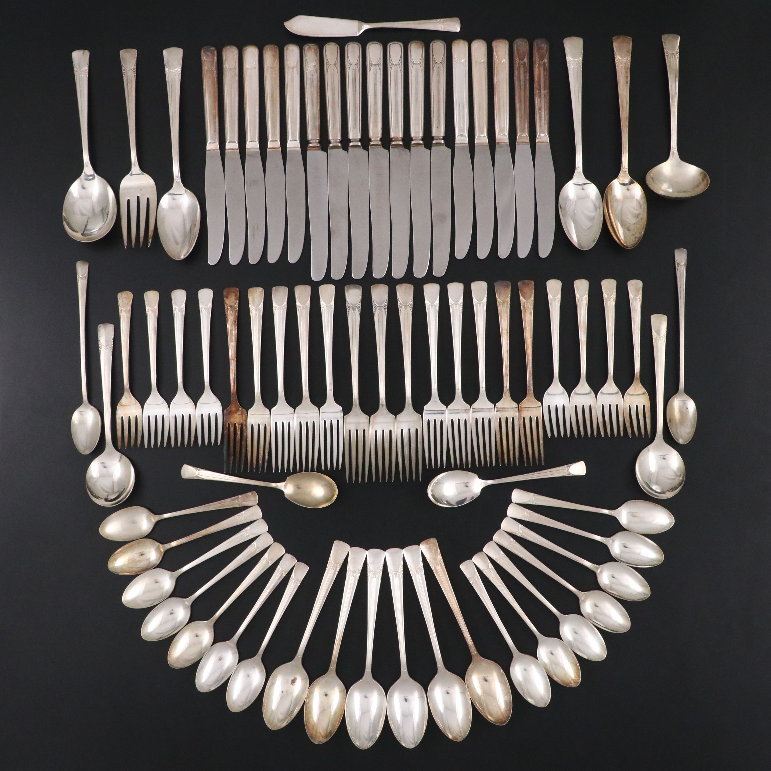 International "Bouquet-Embassy" Silver Plate Flatware, 1939