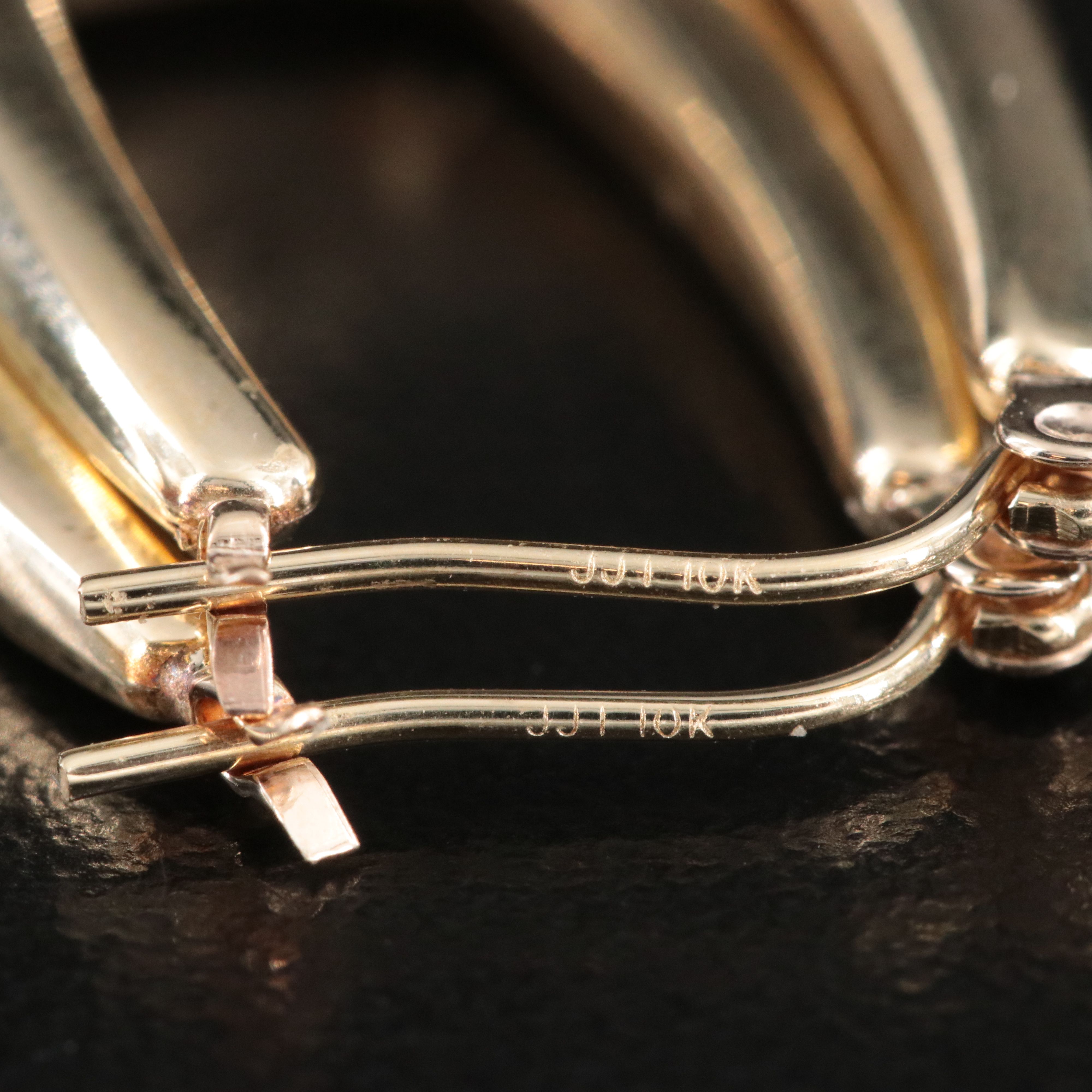10K Square Hoop Earrings