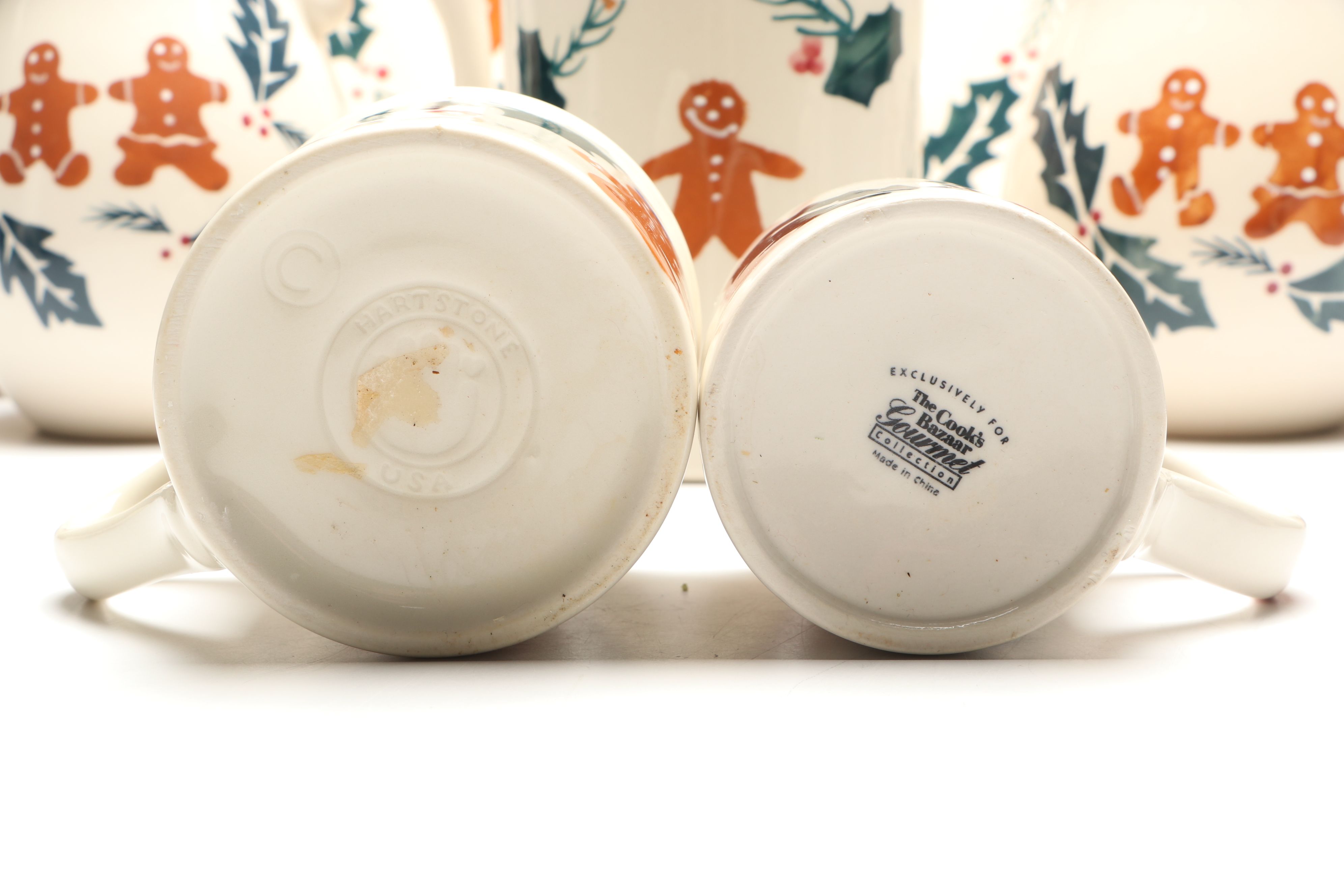 The Cook's Bazaar and Hartstone Gingerbread Dinnerware with Ornaments