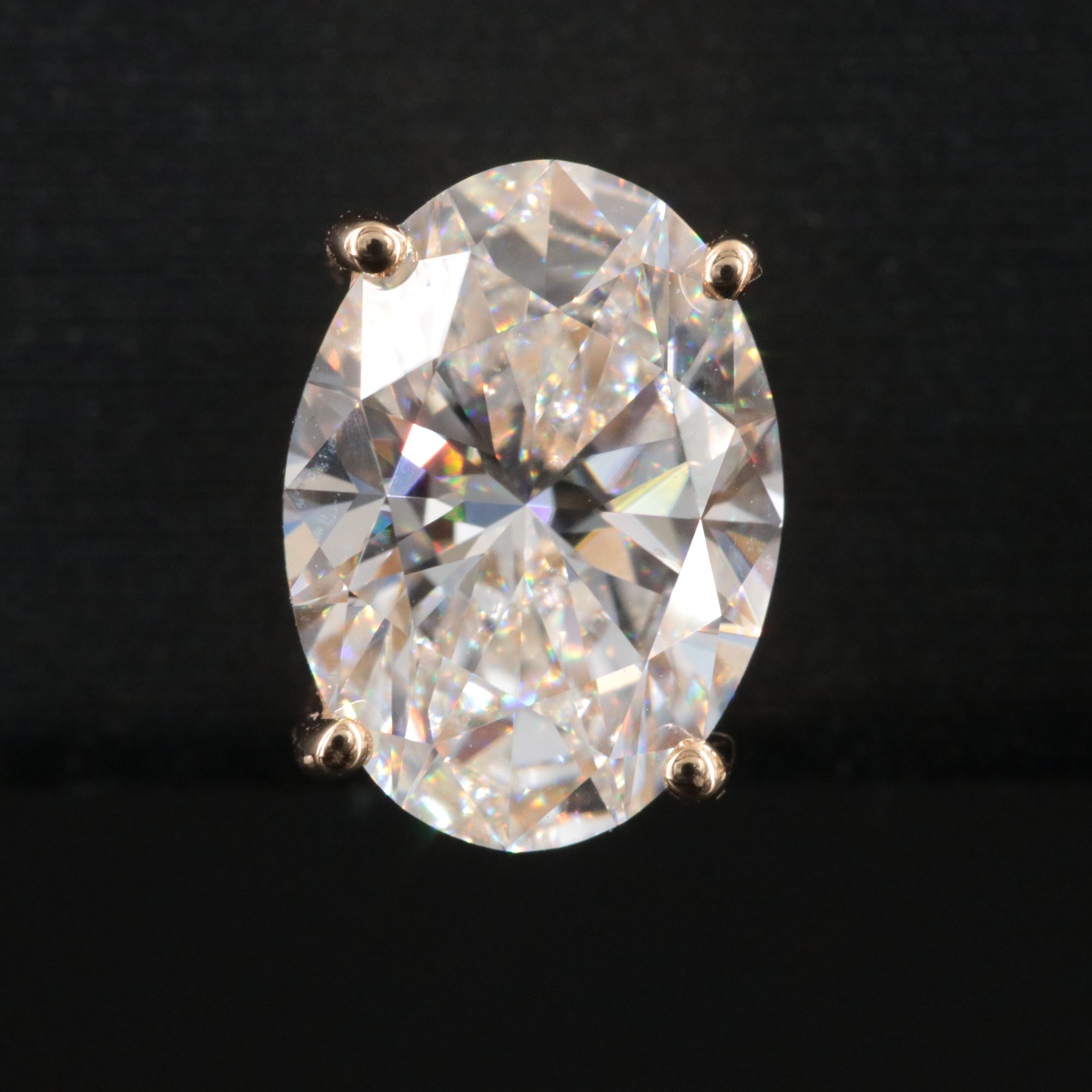 18K 3.10 CTW Lab Grown Diamond Solitaire Earrings with IGI Reports