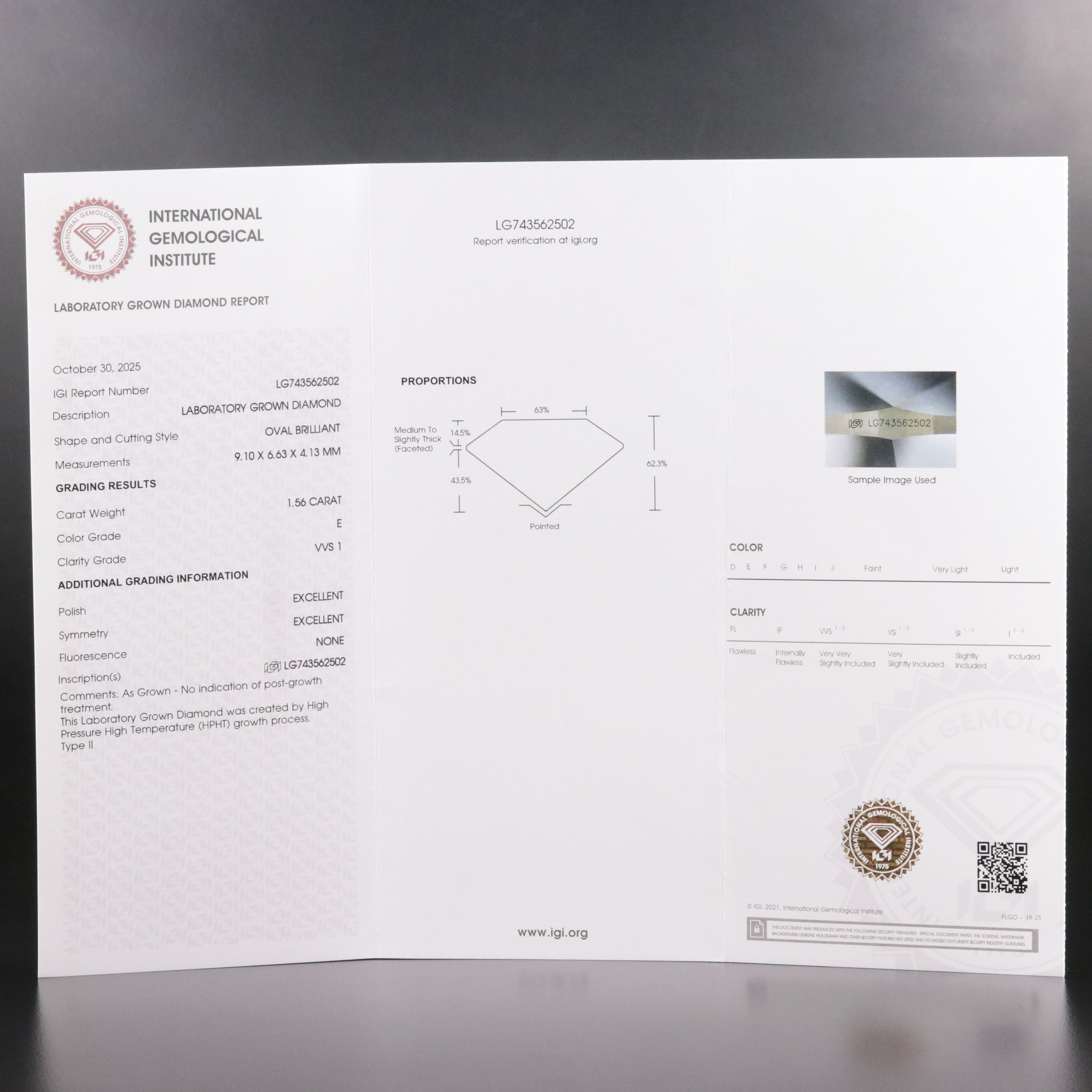 18K 3.10 CTW Lab Grown Diamond Solitaire Earrings with IGI Reports