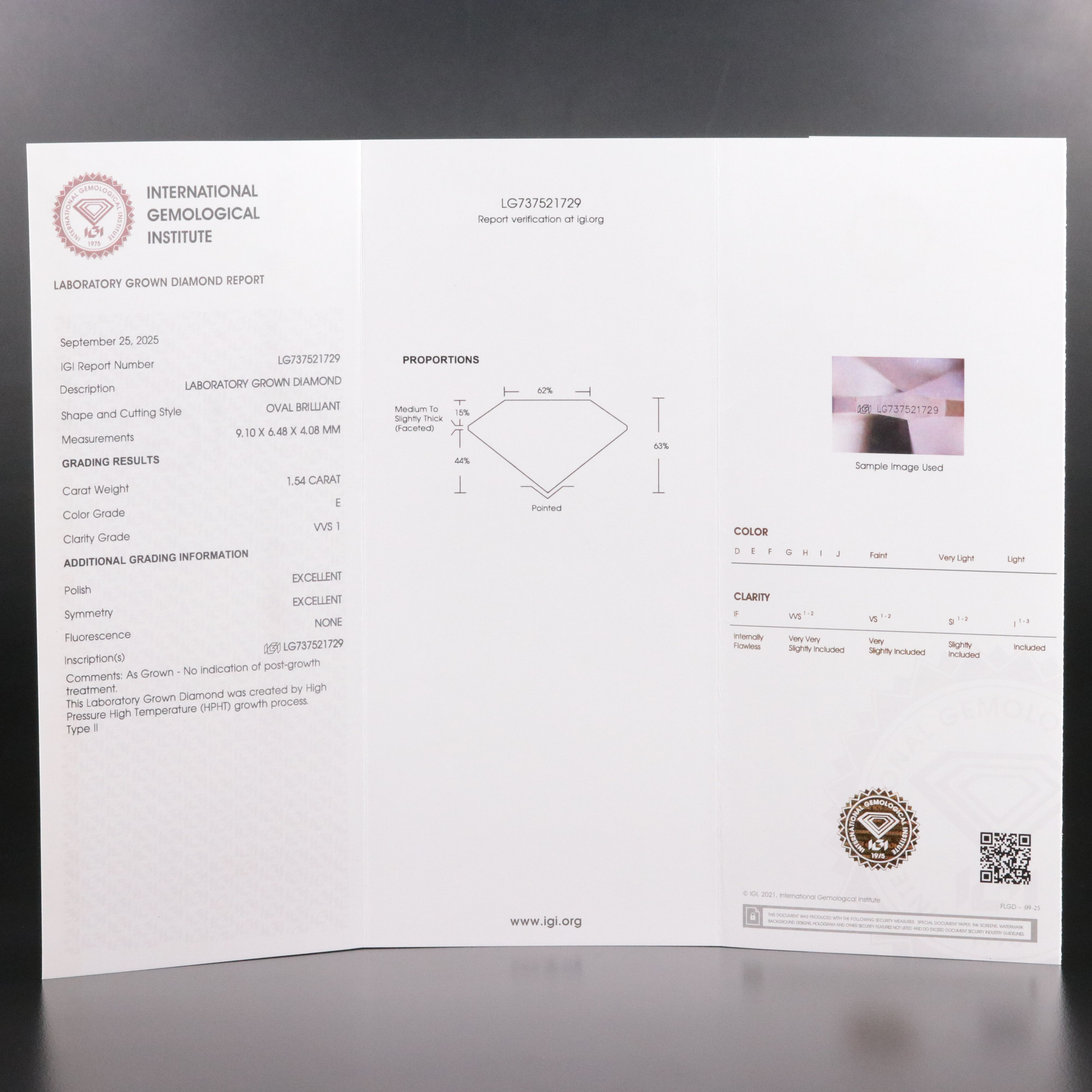 18K 3.10 CTW Lab Grown Diamond Solitaire Earrings with IGI Reports