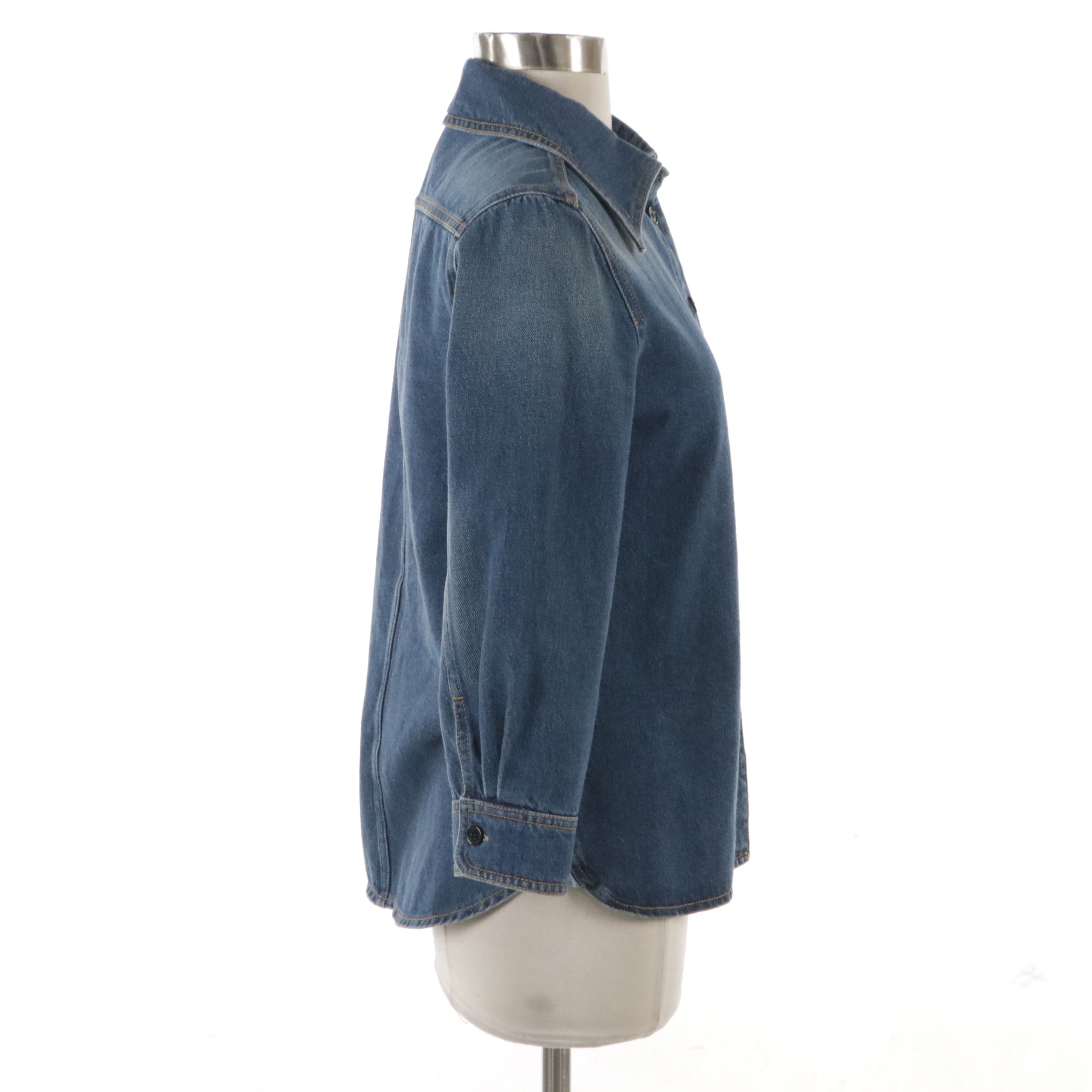 Chloé Blue Denim Button-Up Shirt