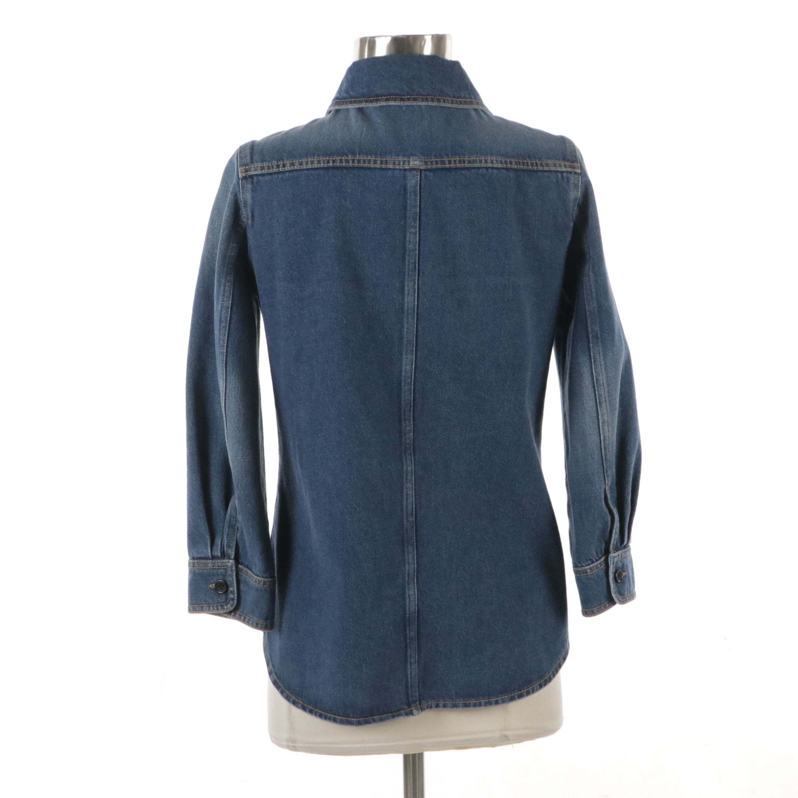 Chloé Blue Denim Button-Up Shirt