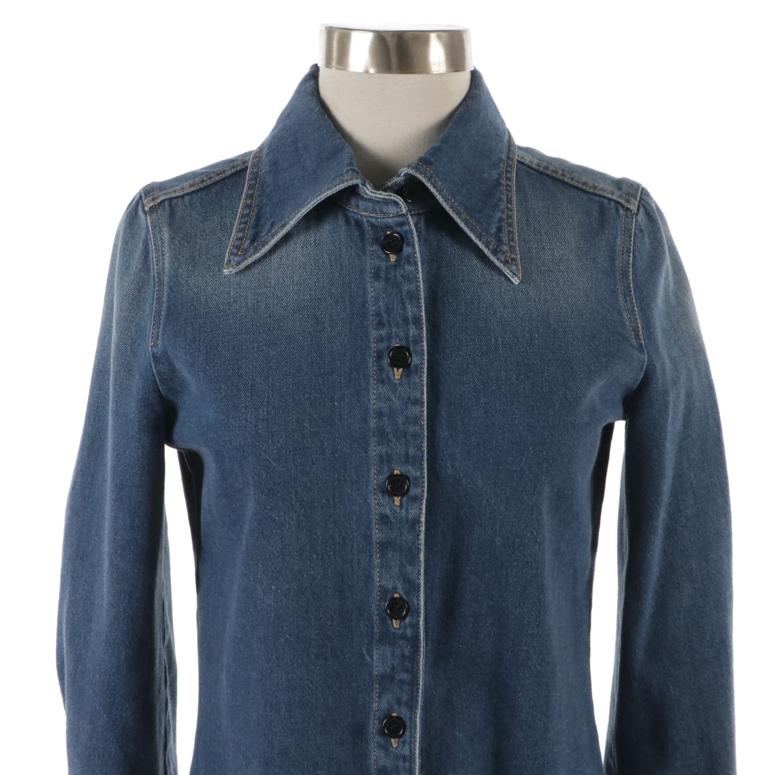 Chloé Blue Denim Button-Up Shirt