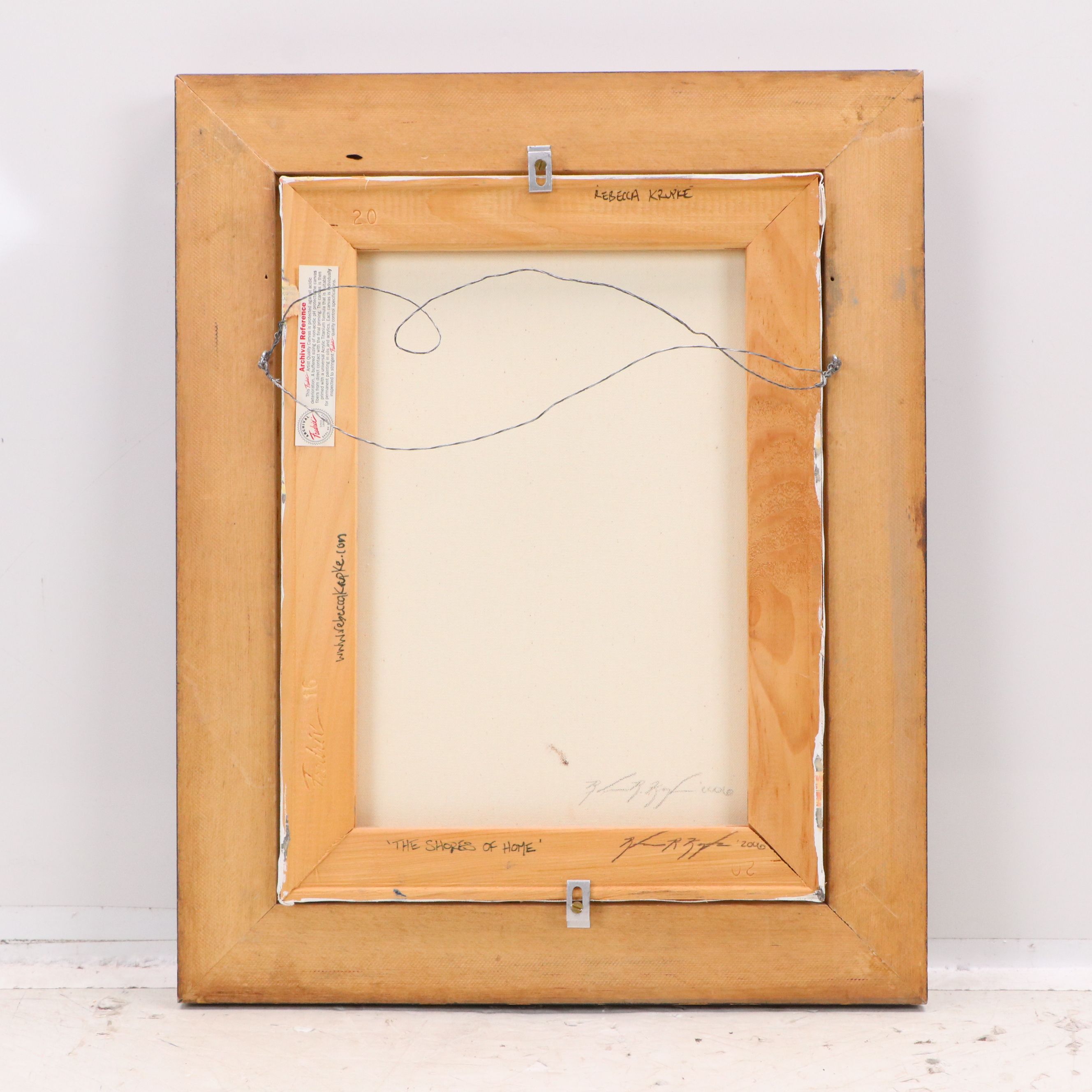 Rocky Coastal Scene Oil Painting "The Shores of Hope," 2006