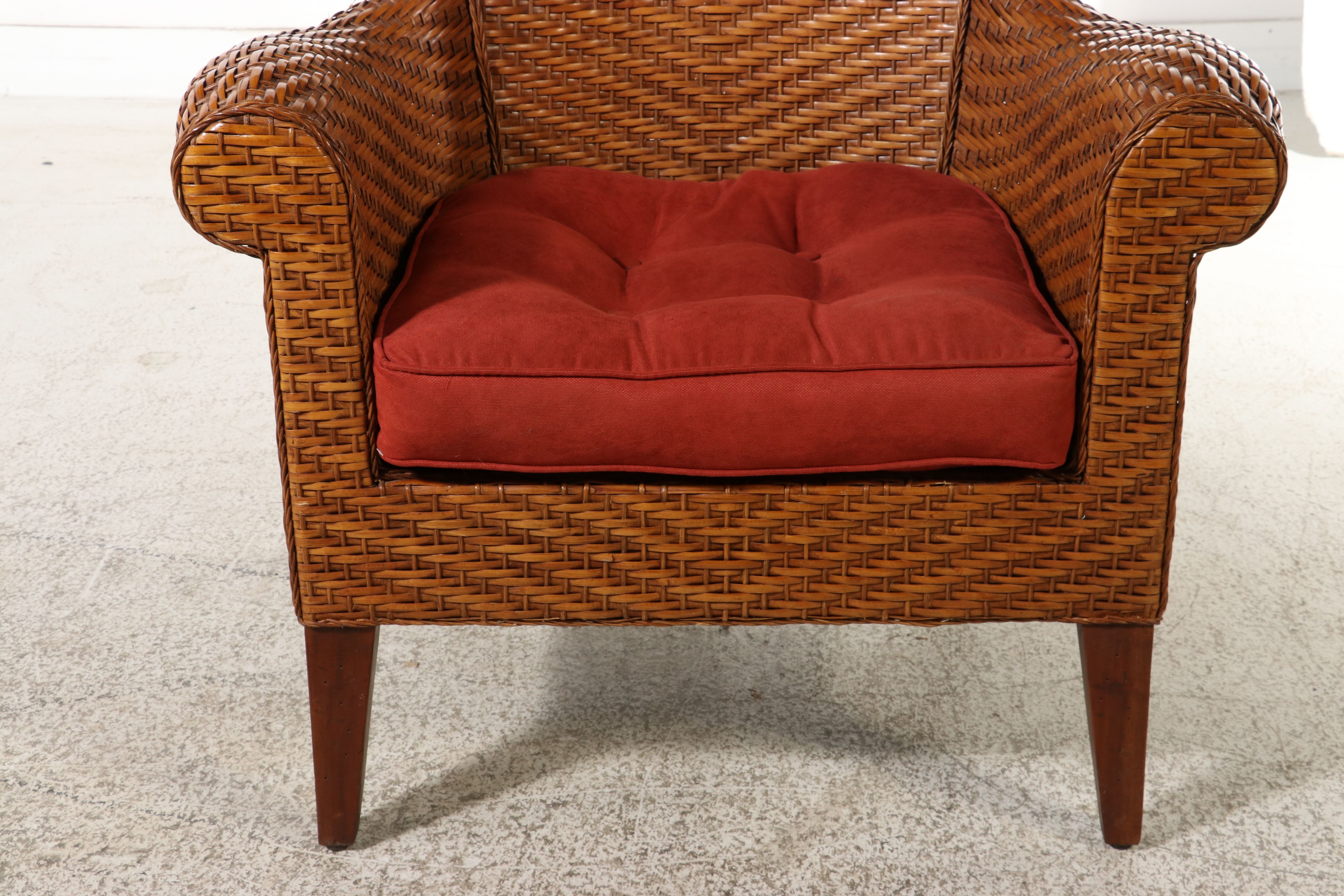 Pair of Pier 1 Wicker Armchairs