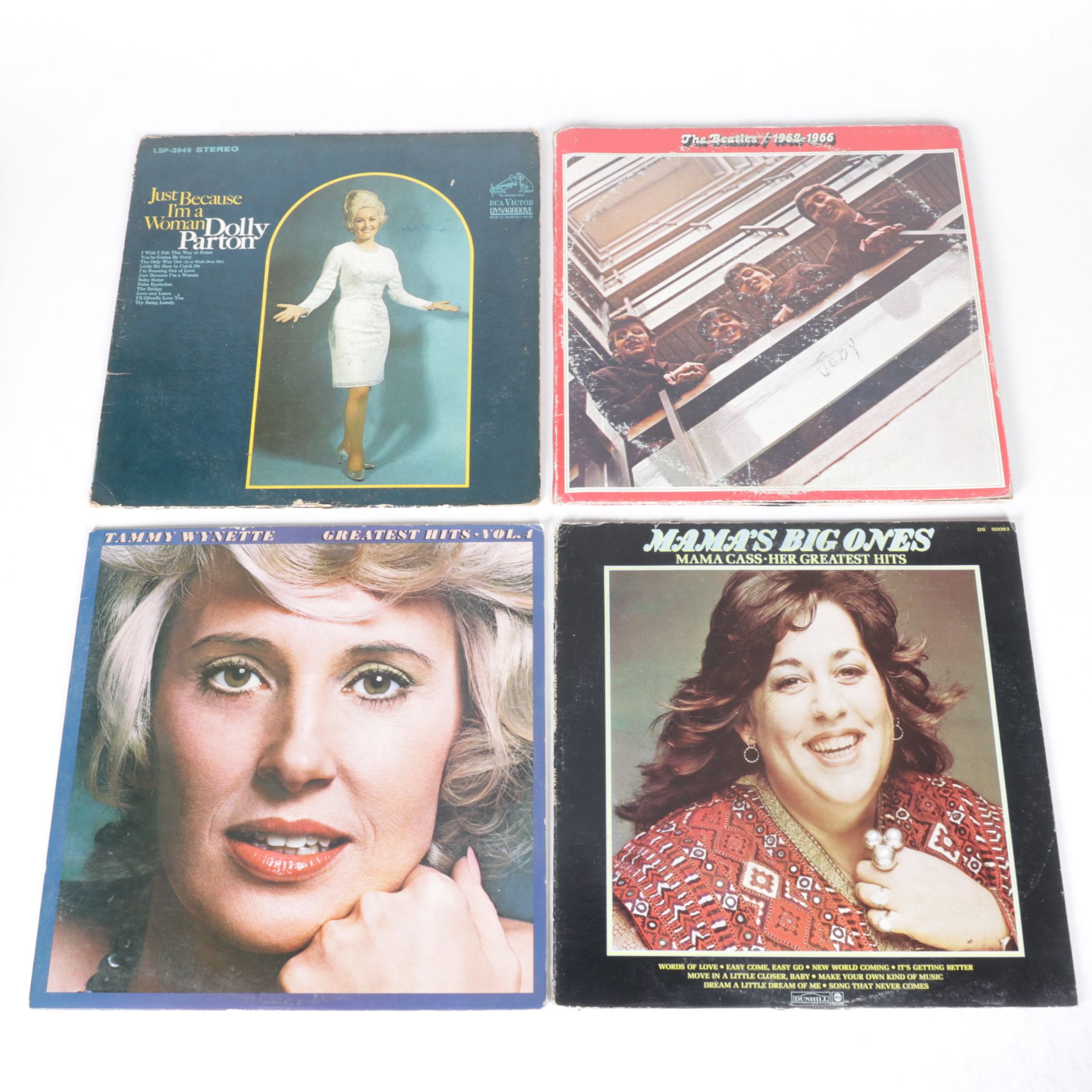Dolly Parton, Tammy Wynette, The Beatles and More Vinyl Record Albums