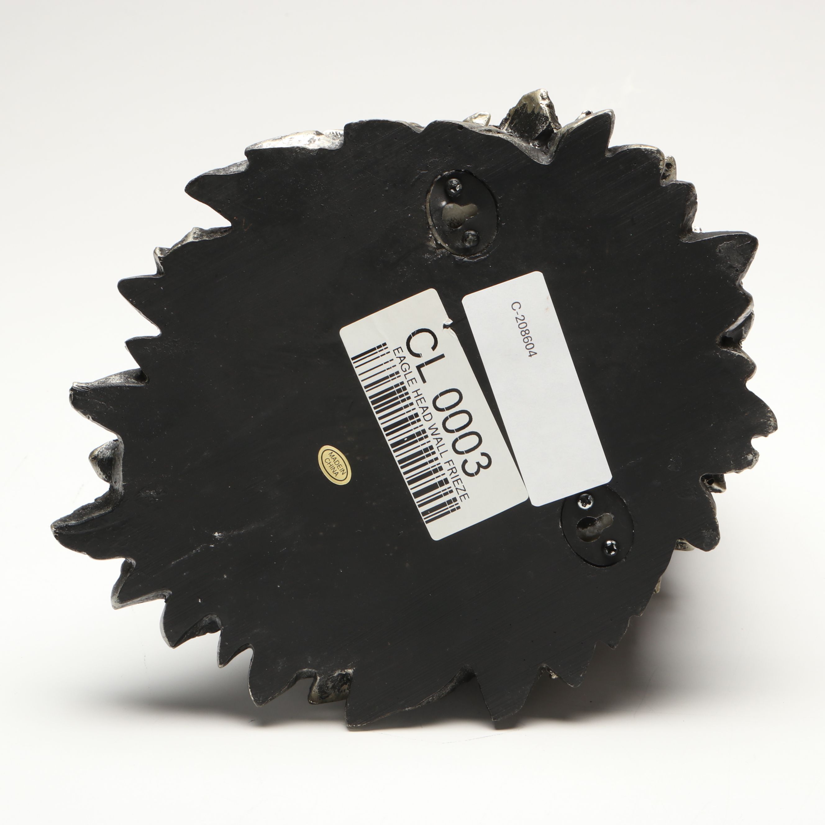 Live Edge Carved Wood Eagle with Other Resin Eagle Wall Mount and Sculpture