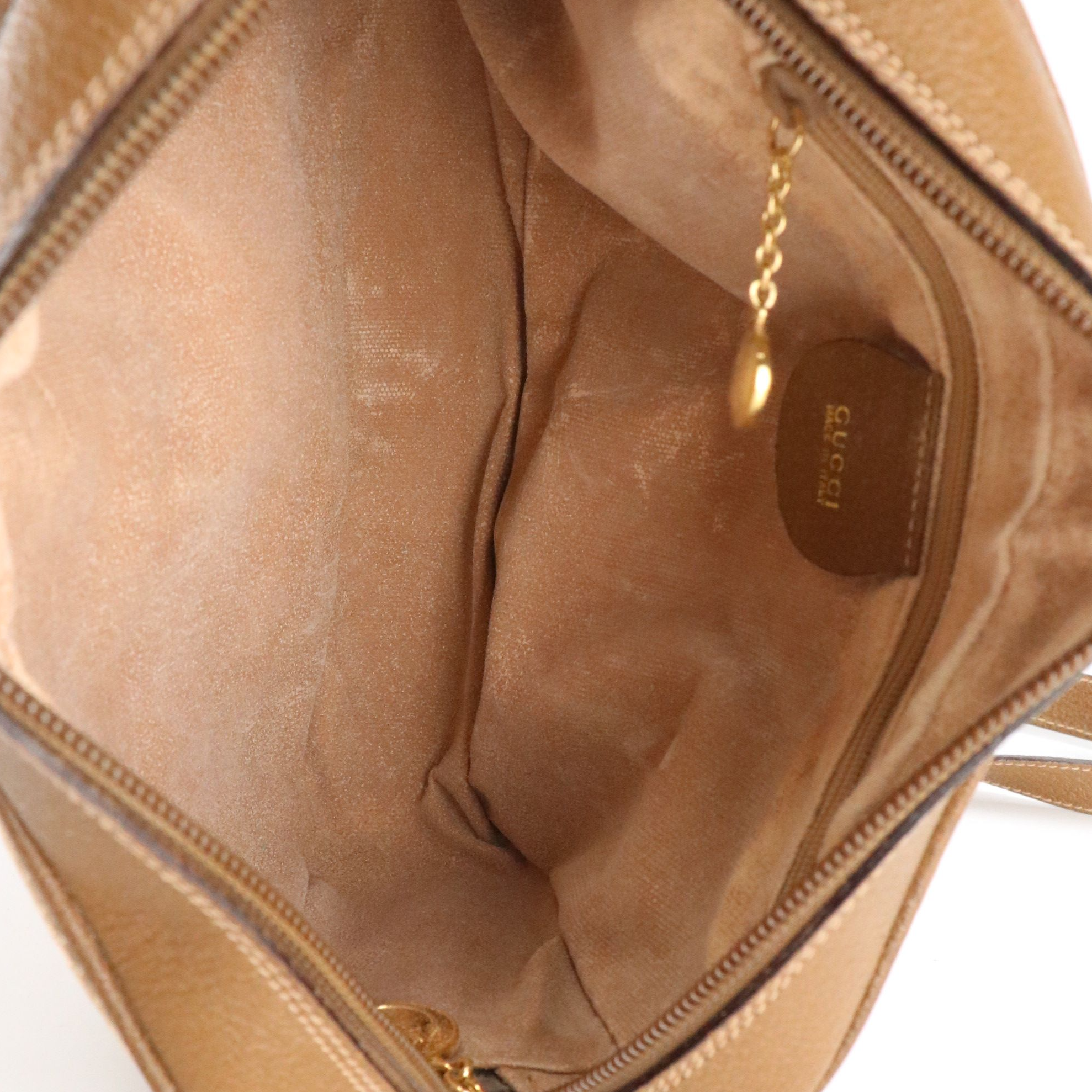 Gucci Brown G Jacquard Canvas and Leather Crossbody Bag