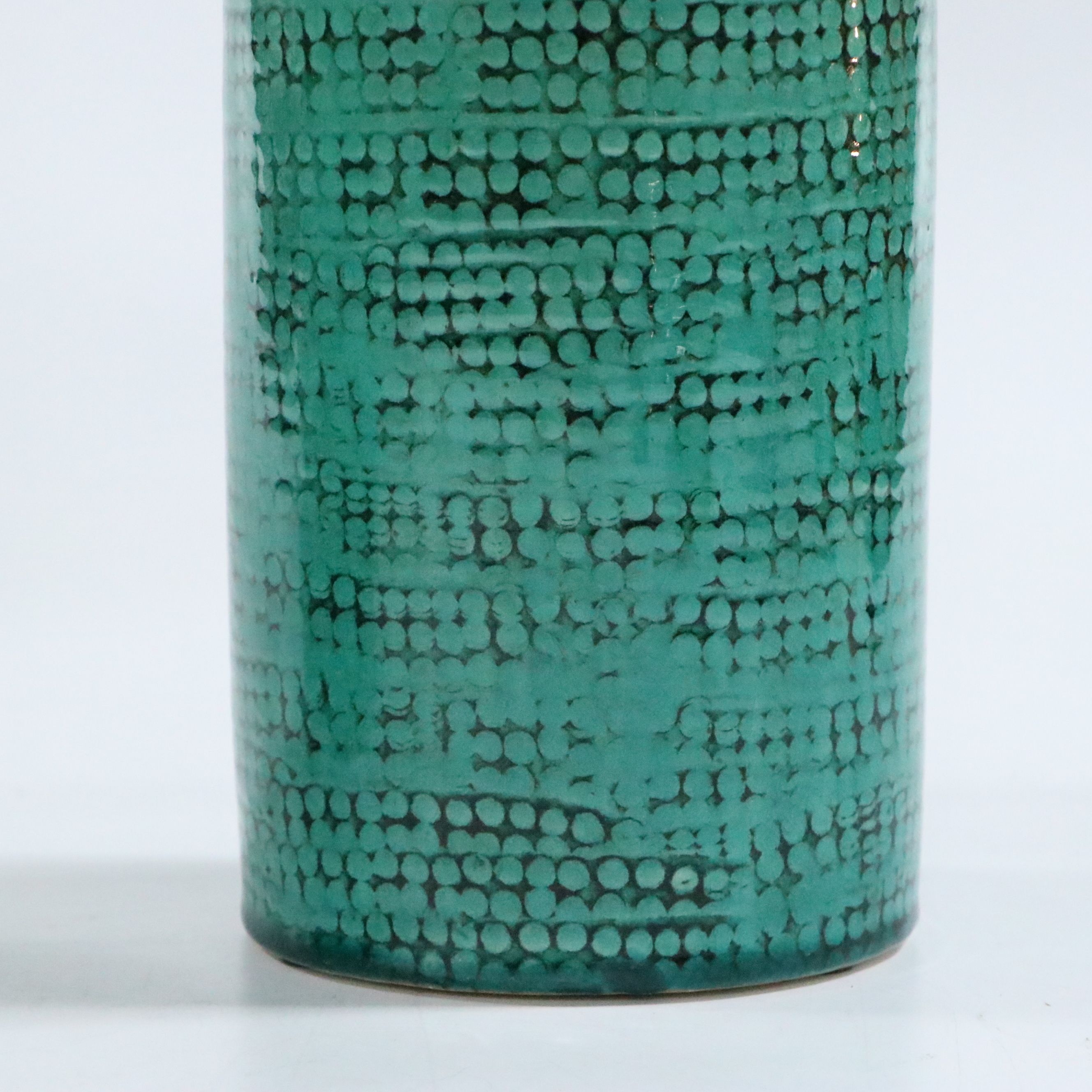 Contemporary Bottle-Shaped Metallic Glaze Ceramic Vases