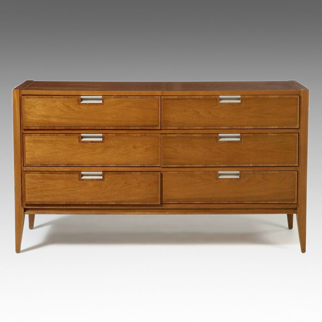 Basic-Witz Mid Century Modern Six-Drawer Lowboy, 1960s