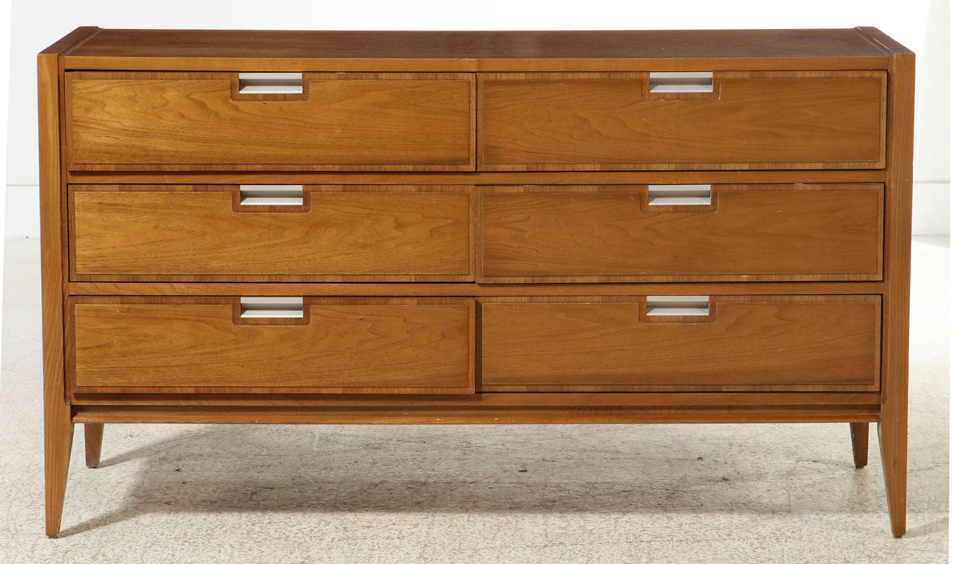 Basic-Witz Mid Century Modern Six-Drawer Lowboy, 1960s