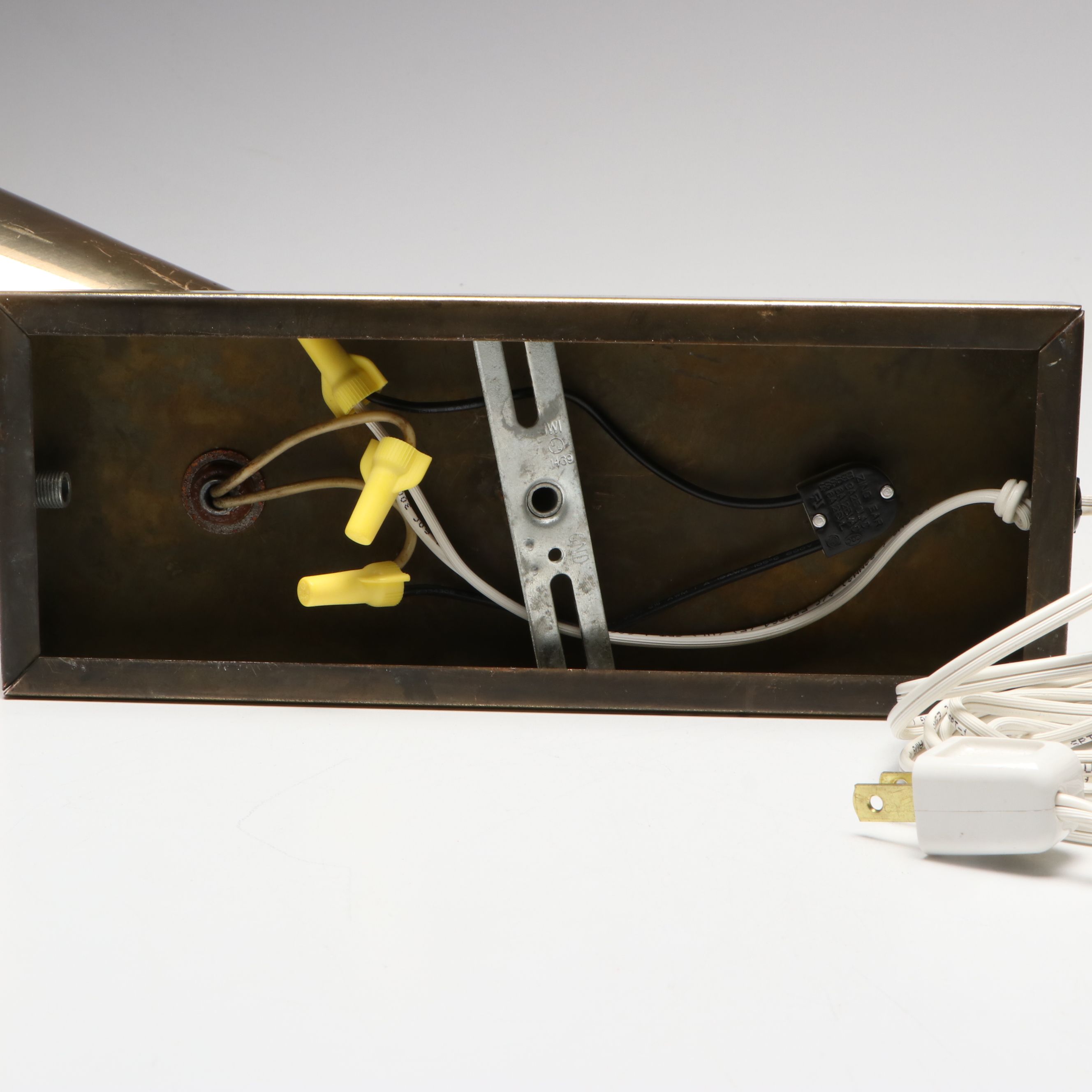 Pair of Mid Century Modern Style Brass Adjustable Wall Sconces