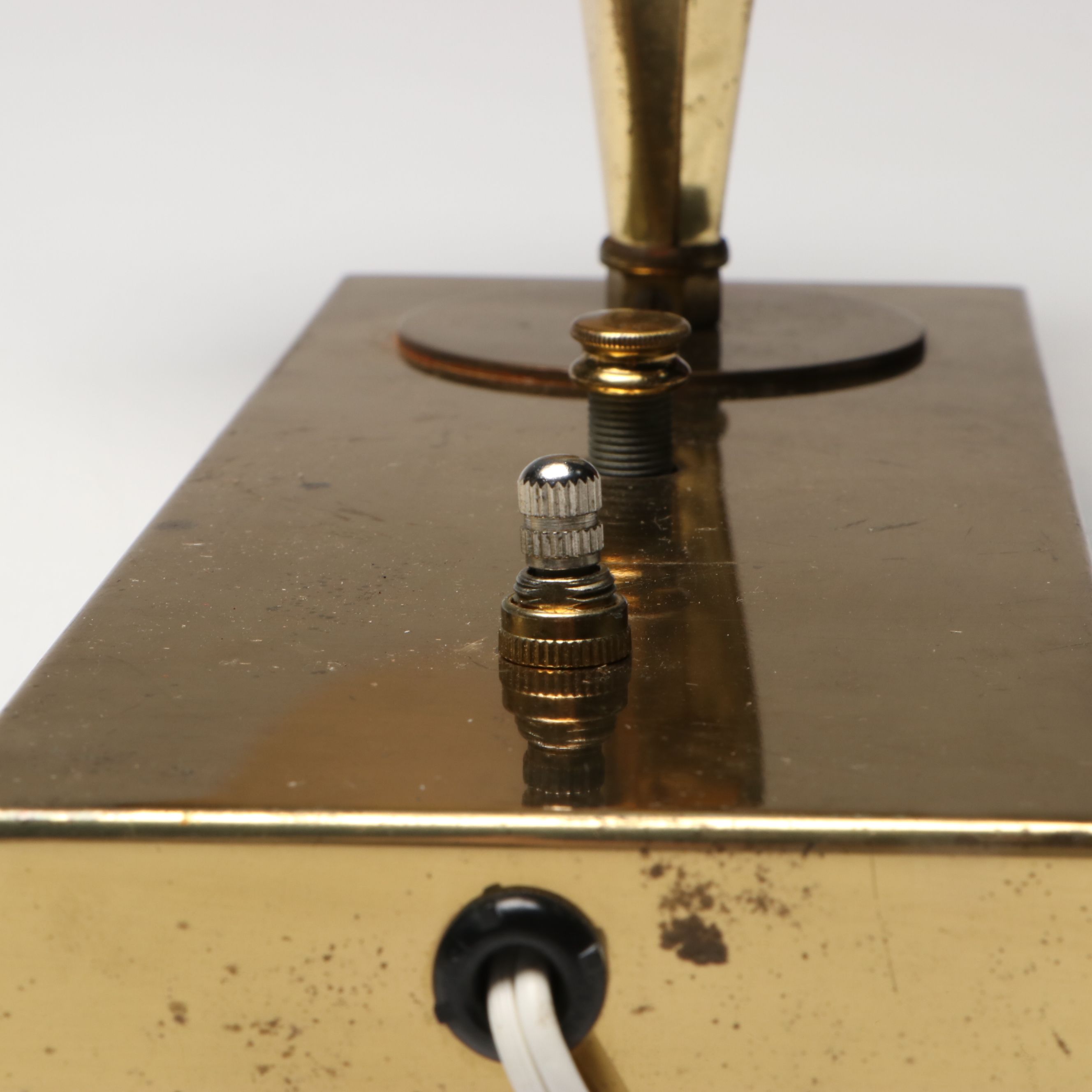 Pair of Mid Century Modern Style Brass Adjustable Wall Sconces