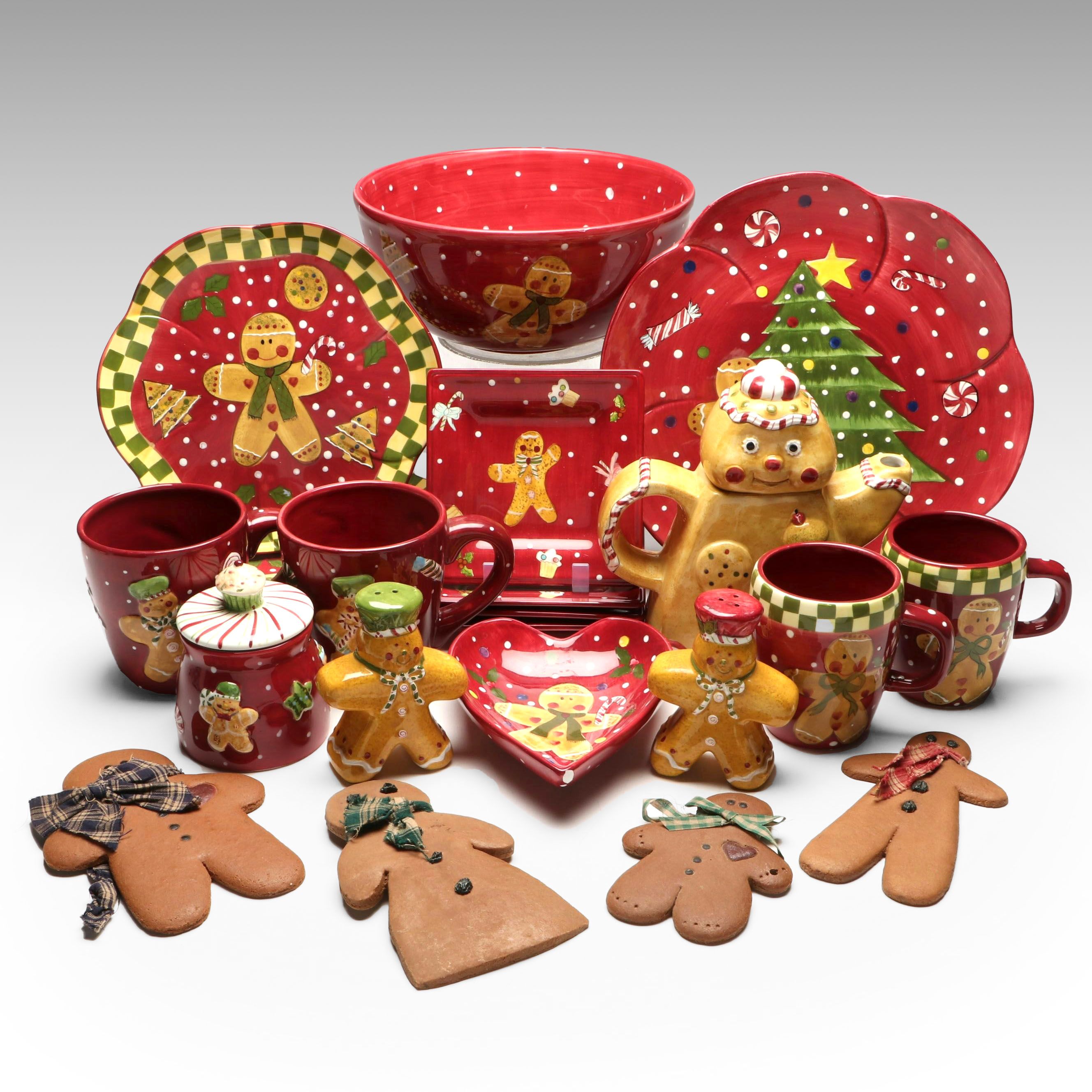 Laurie Gates "Christmas Treats" Punch Bowl with More Kitchenware and Décor