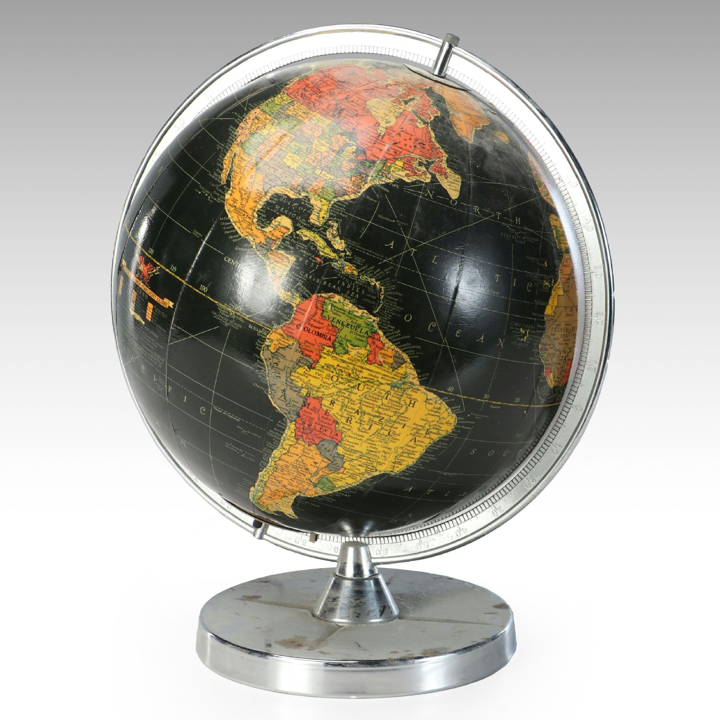 Replogle 12 Inch Starlight Vintage Globe, Mid-20th Century