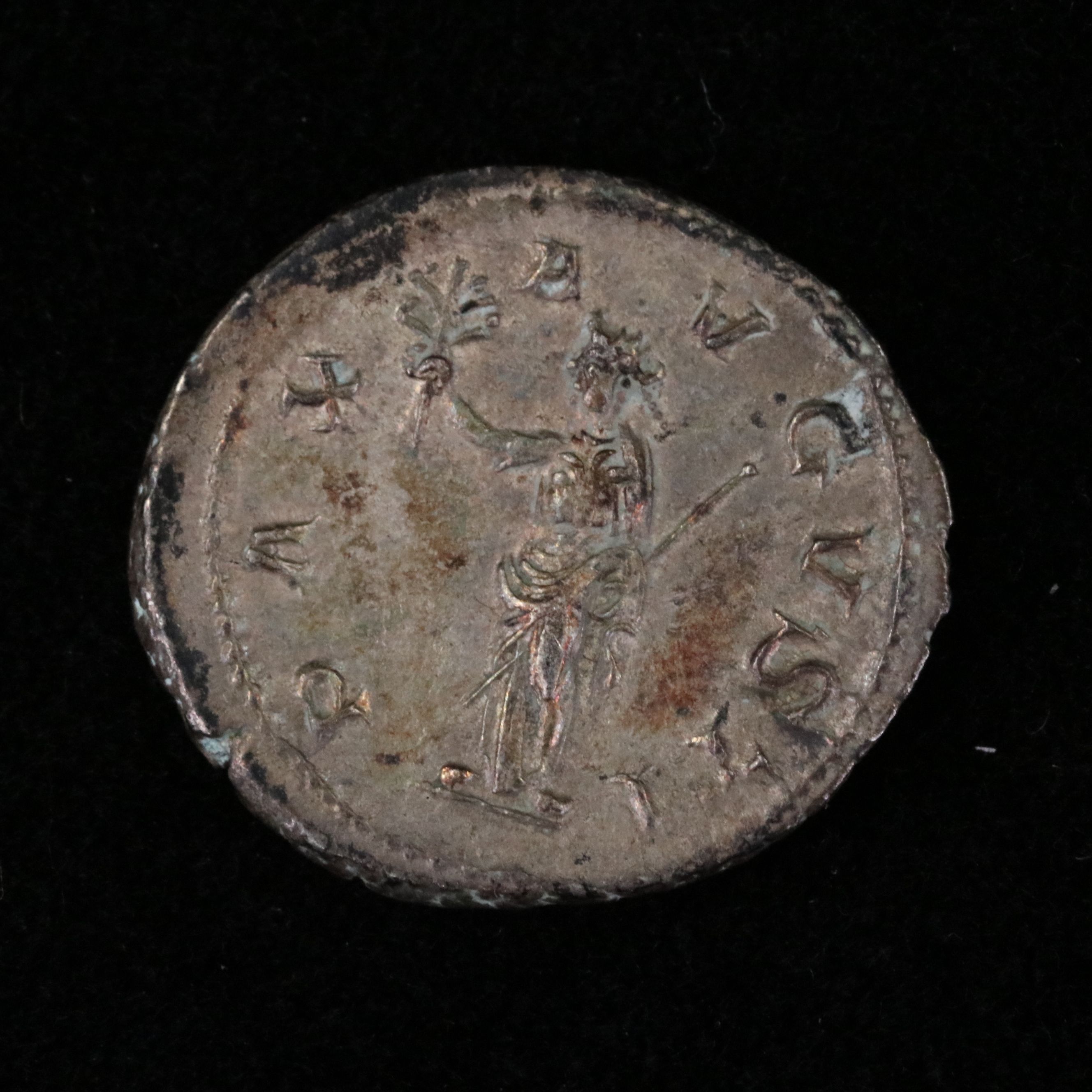 Ancient Roman Imperial AR Denarius Coin of Maximinus I, ca. 236 A.D.