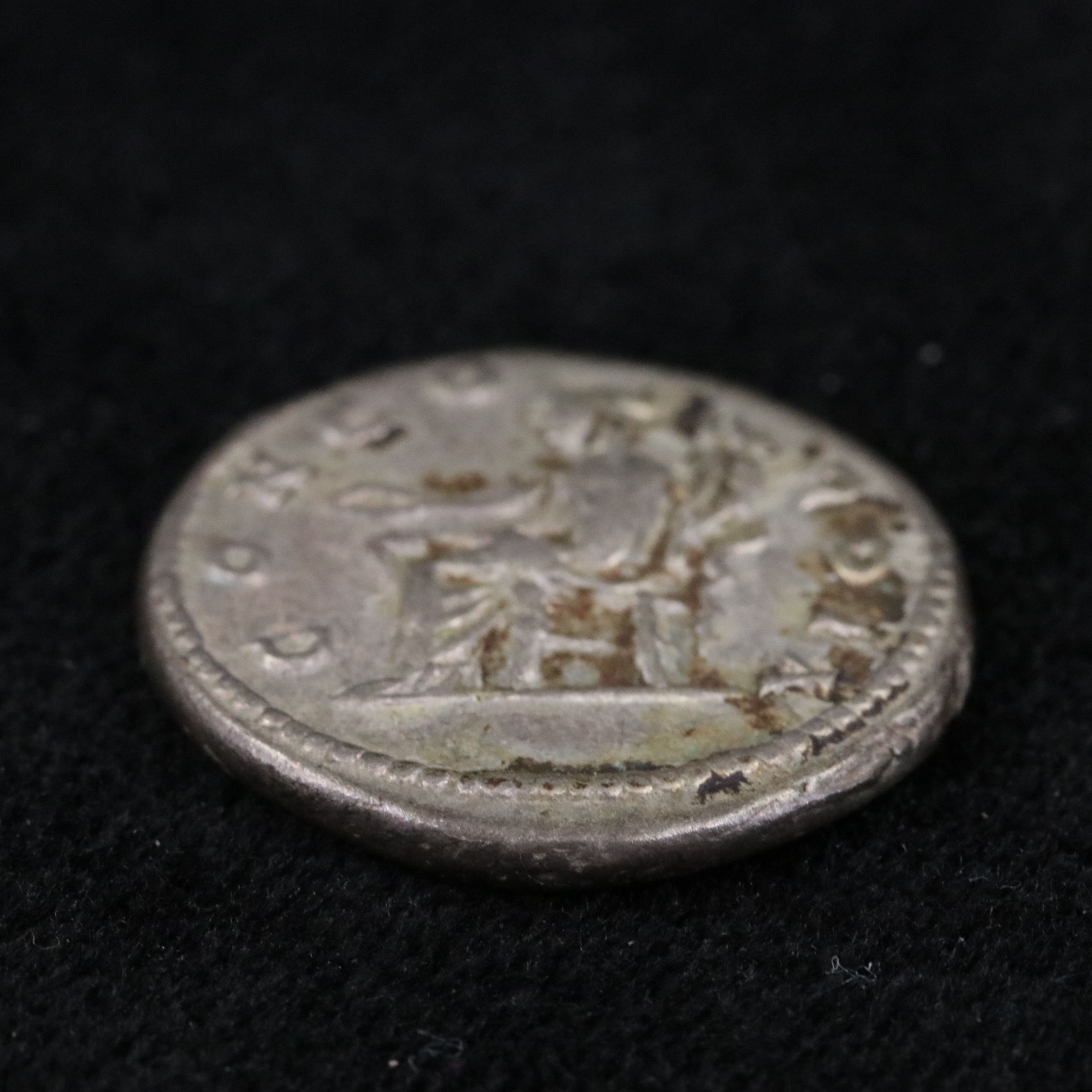 Ancient Roman Imperial AR Denarius Coin of Julia Domna, ca. 196 A.D.