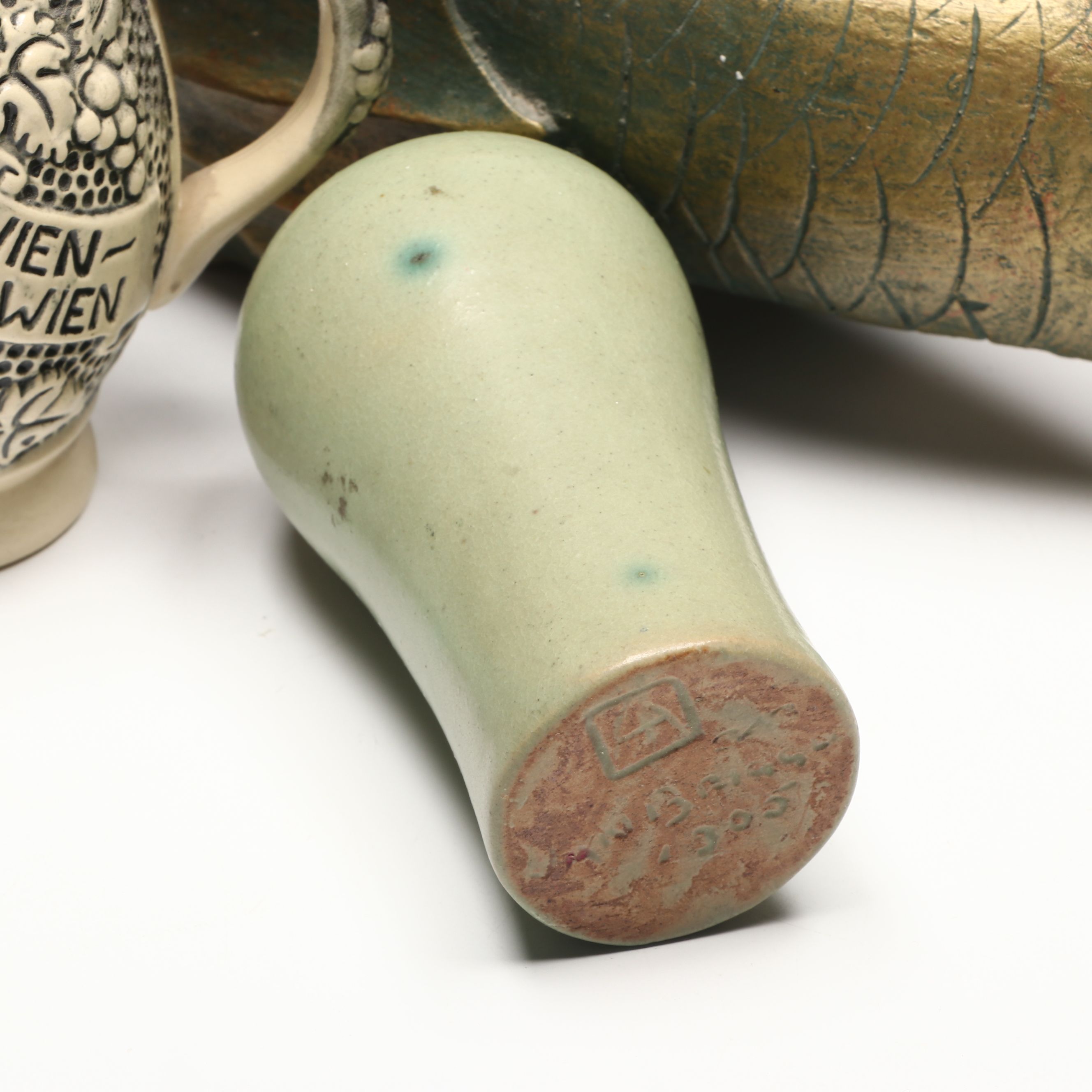 German Ceramic Beer Stein, Royal Doulton Pitcher, and More Tableware